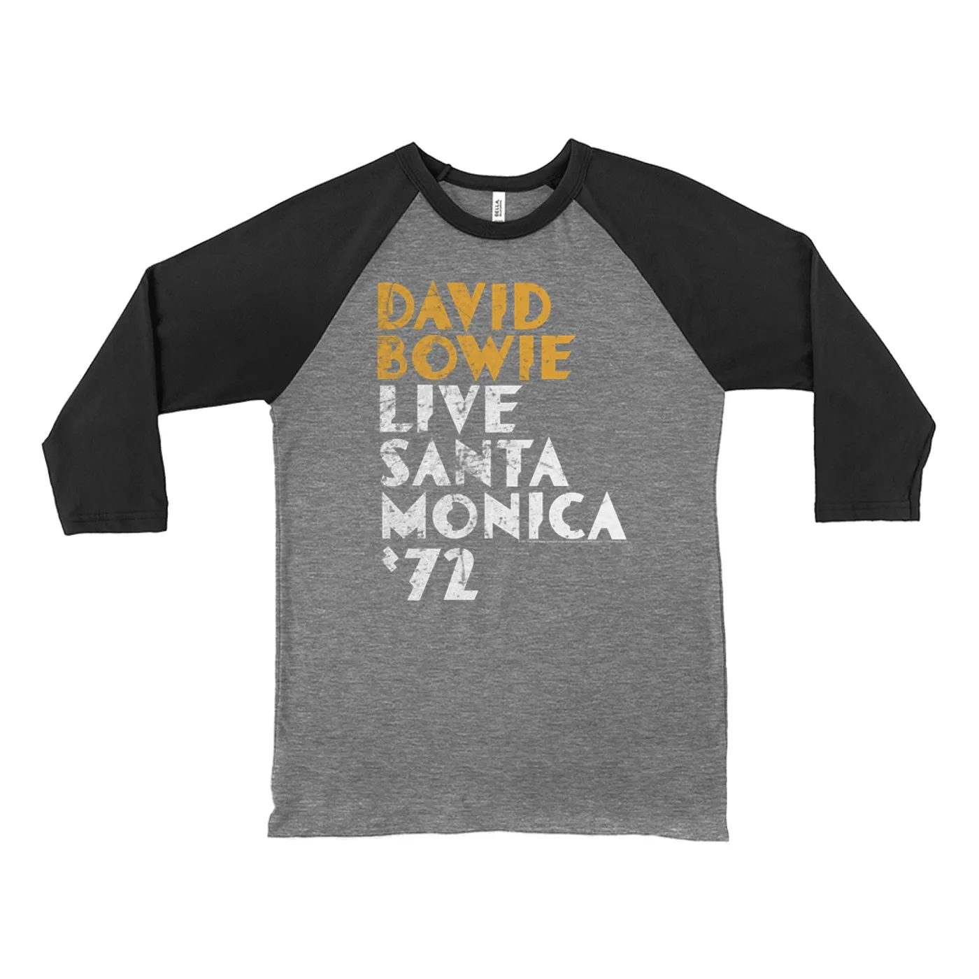 David Bowie 3/4 Sleeve Baseball Tee | David Bowie Live At Santa Monica 1972 David Bowie Shirt