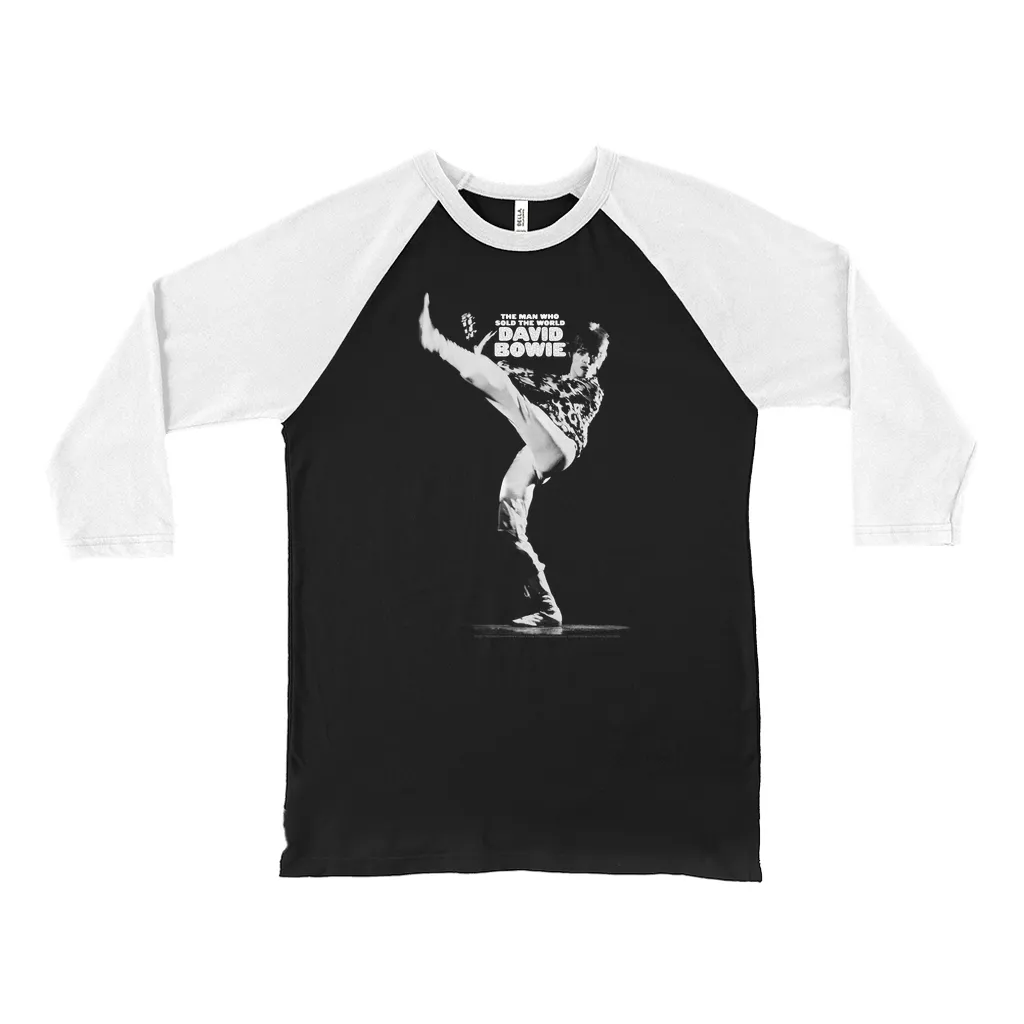 3/4 Sleeve Baseball Tee | The Man Who Sold The World White Design Shirt
