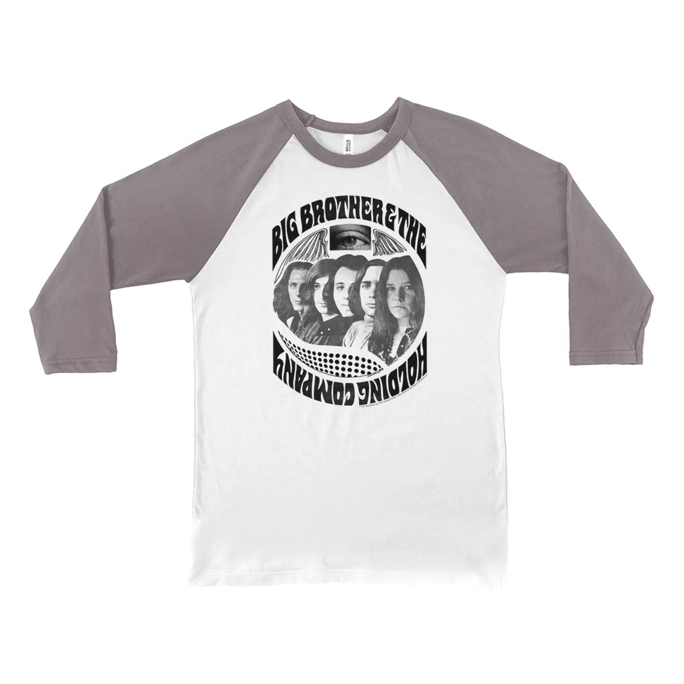 Big Brother and The Holding Co. 3/4 Sleeve Baseball Tee | Big Brother & The Holding Company Feat. Janis Joplin 1967 Poster Big Brother and The Holding Co. Shirt