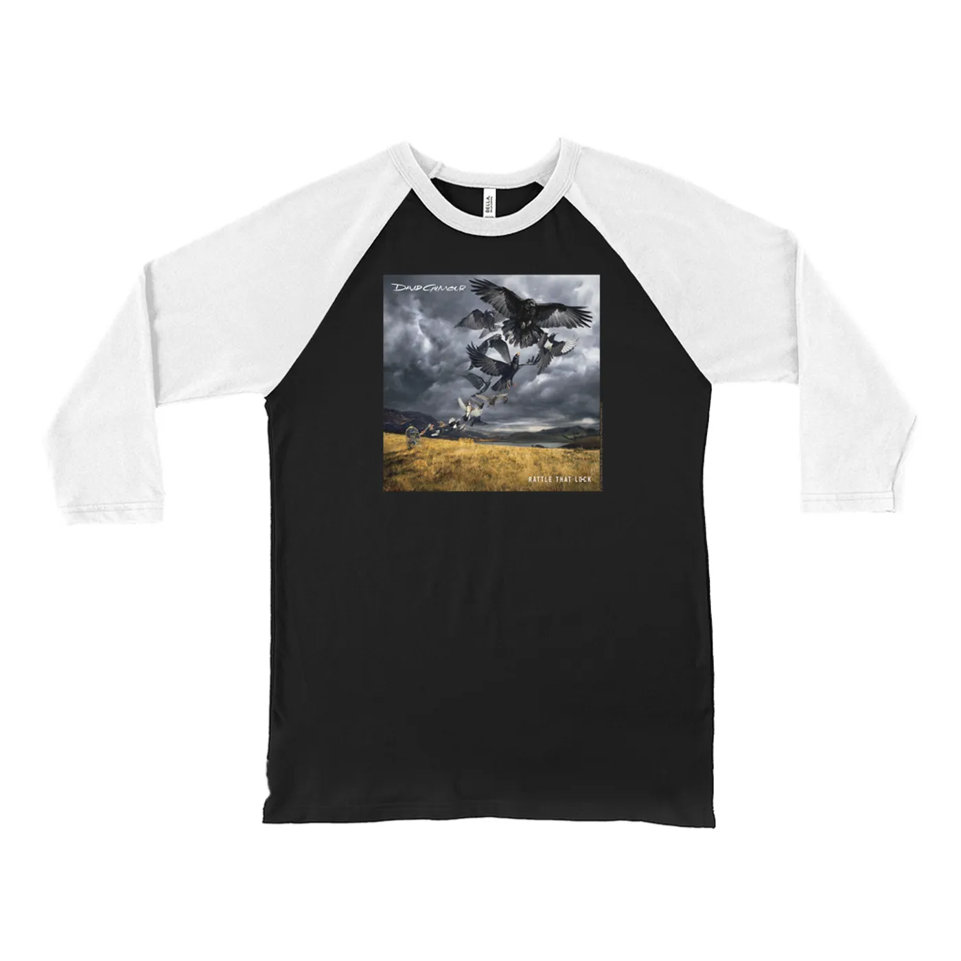 David Gilmour 3/4 Sleeve Baseball Tee | Rattle That Lock Album Cover David Gilmour Shirt