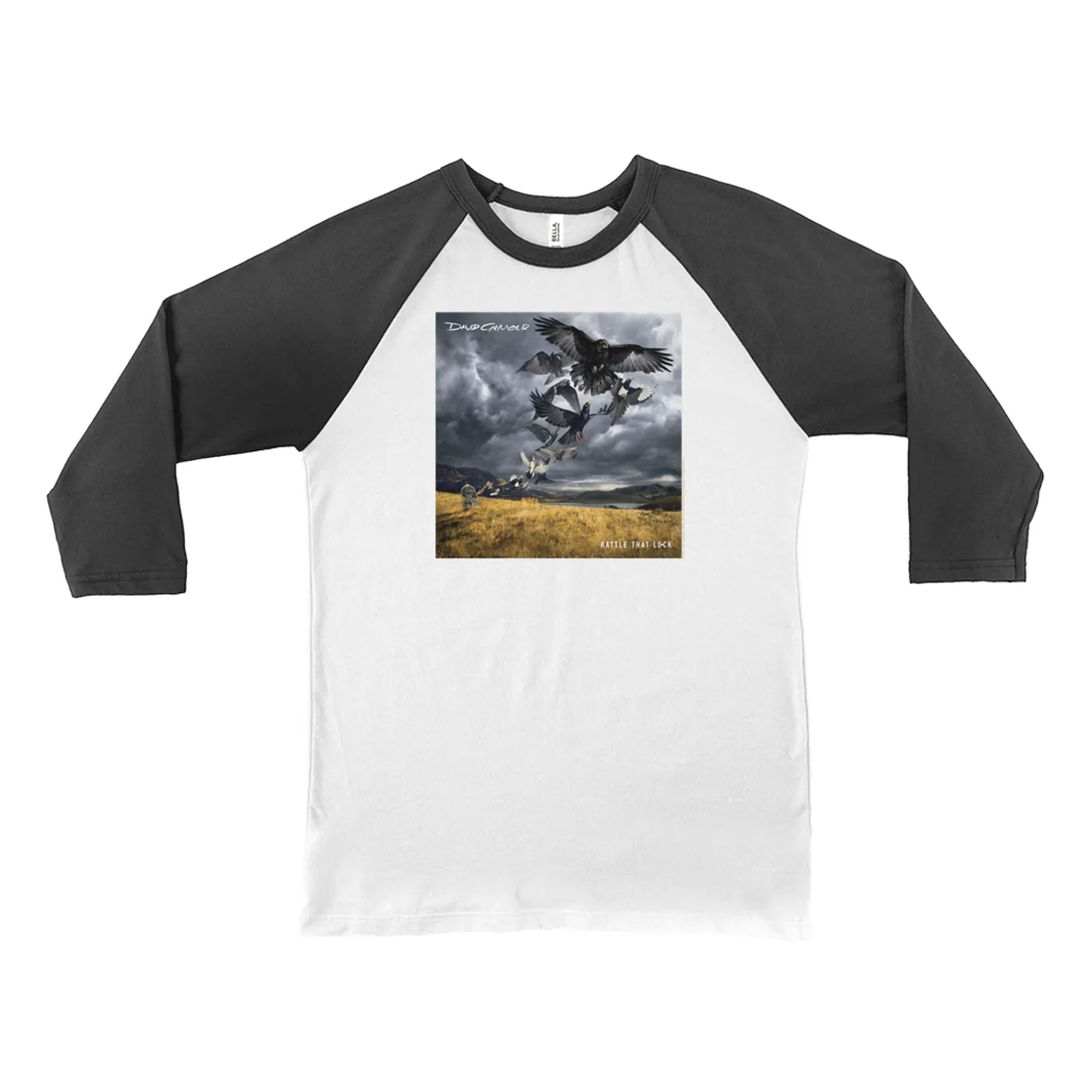 David Gilmour 3/4 Sleeve Baseball Tee | Rattle That Lock Album Cover David Gilmour Shirt