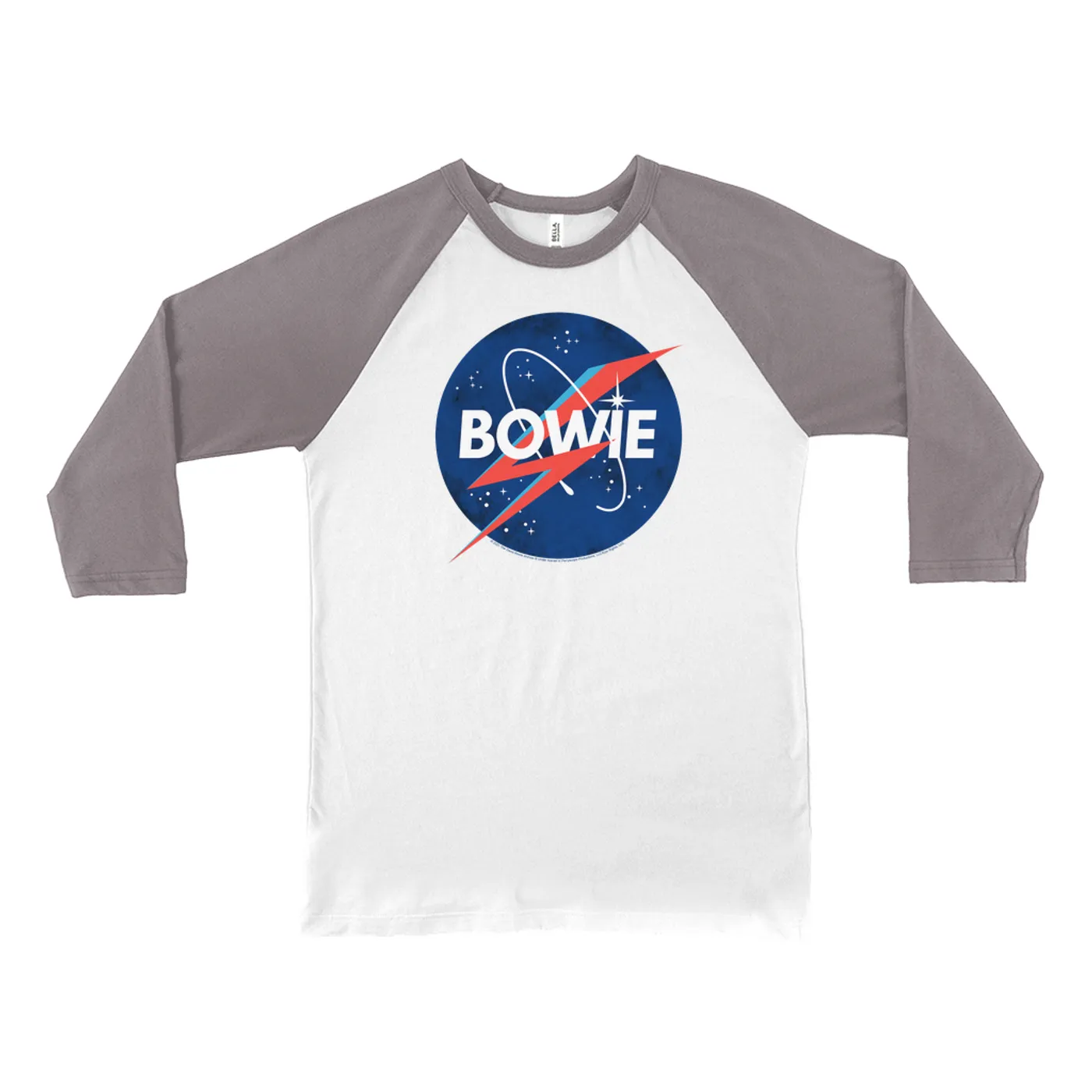 David Bowie 3/4 Sleeve Baseball Tee | Bowie NASA Inspiration David Bowie Shirt