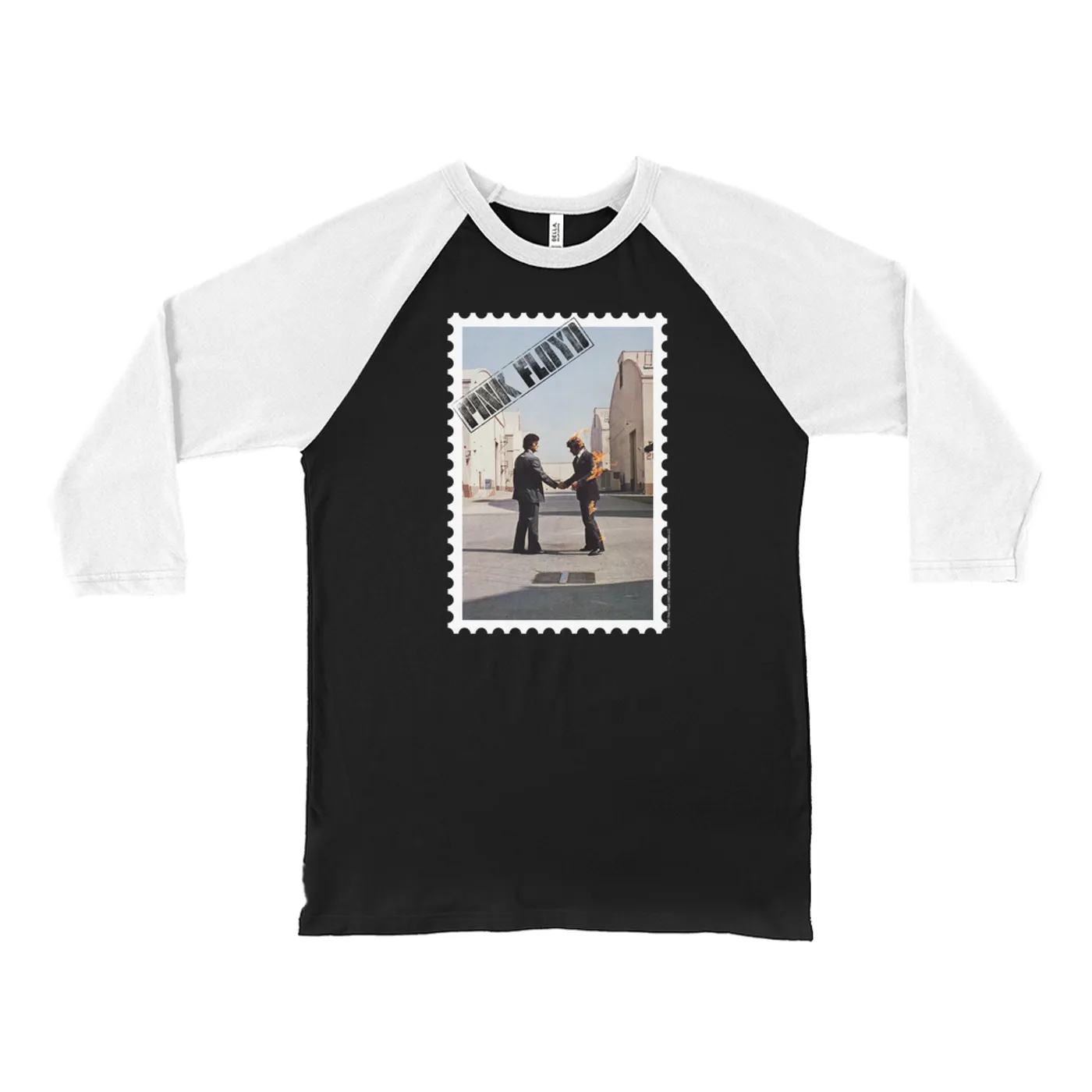 Pink Floyd 3/4 Sleeve Baseball Tee | Wish You Were Here Album Photo Pink Floyd Shirt (Merchbar Exclusive)