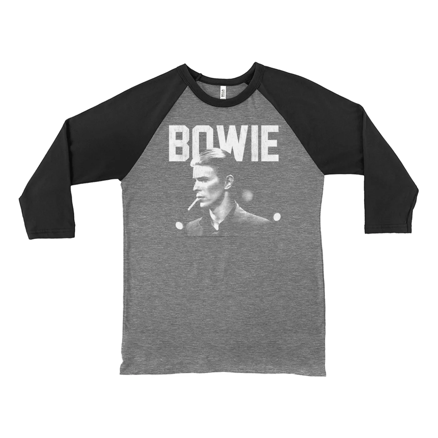 David Bowie 3/4 Sleeve Baseball Tee | Bowie's The Man Who Fell To Earth Design David Bowie Shirt (Merchbar Exclusive)
