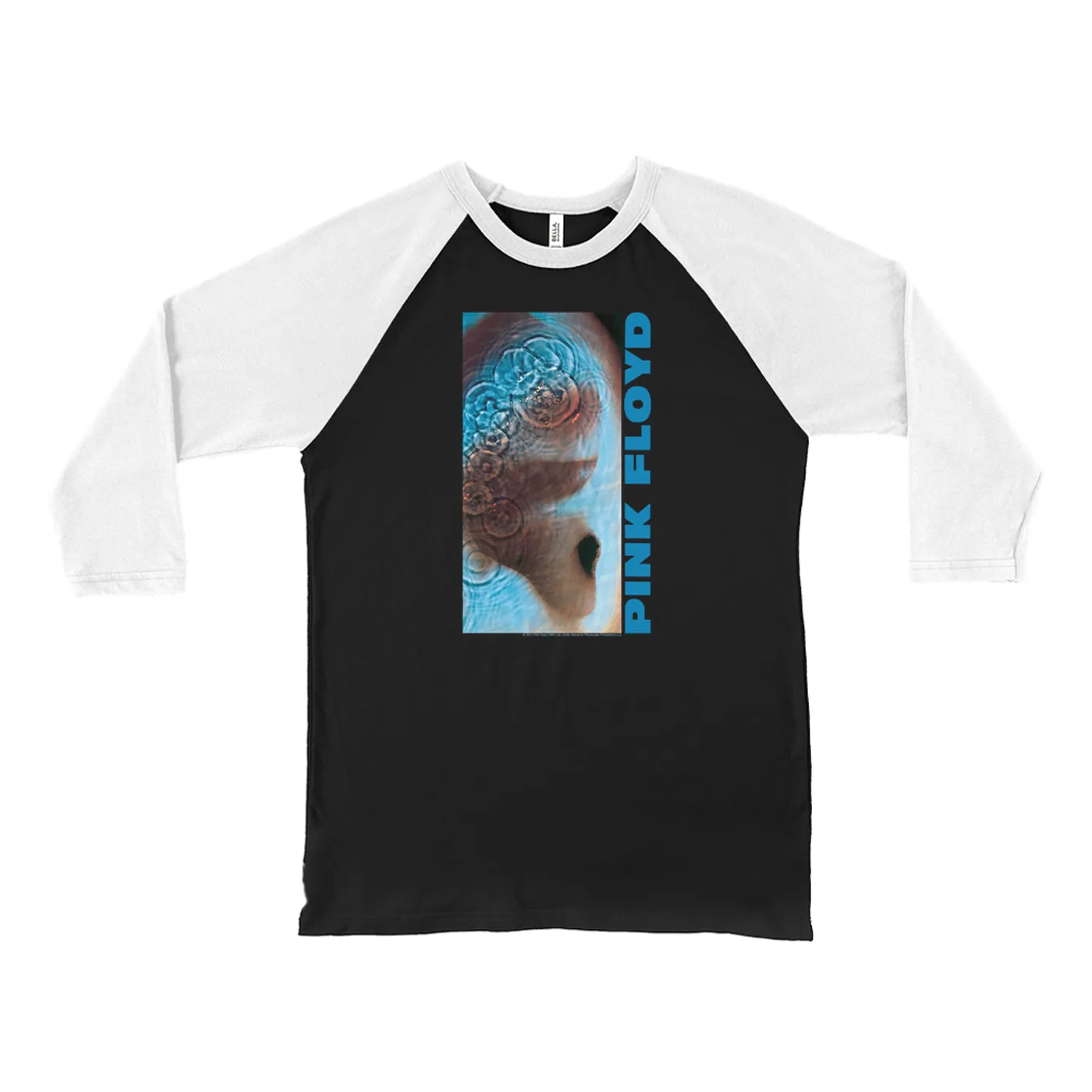 Pink Floyd 3/4 Sleeve Baseball Tee | Meddle Album Cover Pink Floyd Shirt (Merchbar Exclusive)