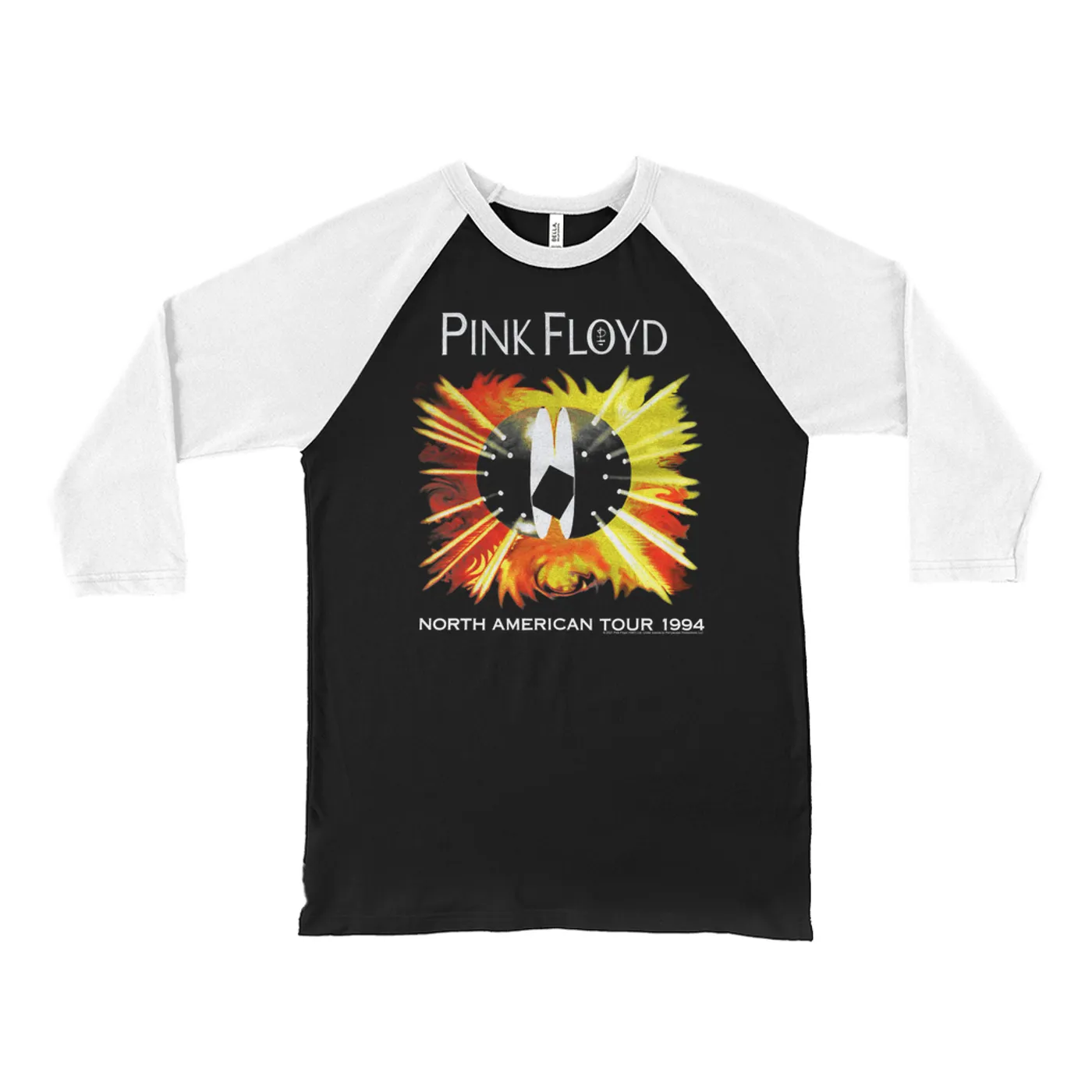 Pink Floyd 3/4 Sleeve Baseball Tee | North American Tour 1994 Pink Floyd Shirt