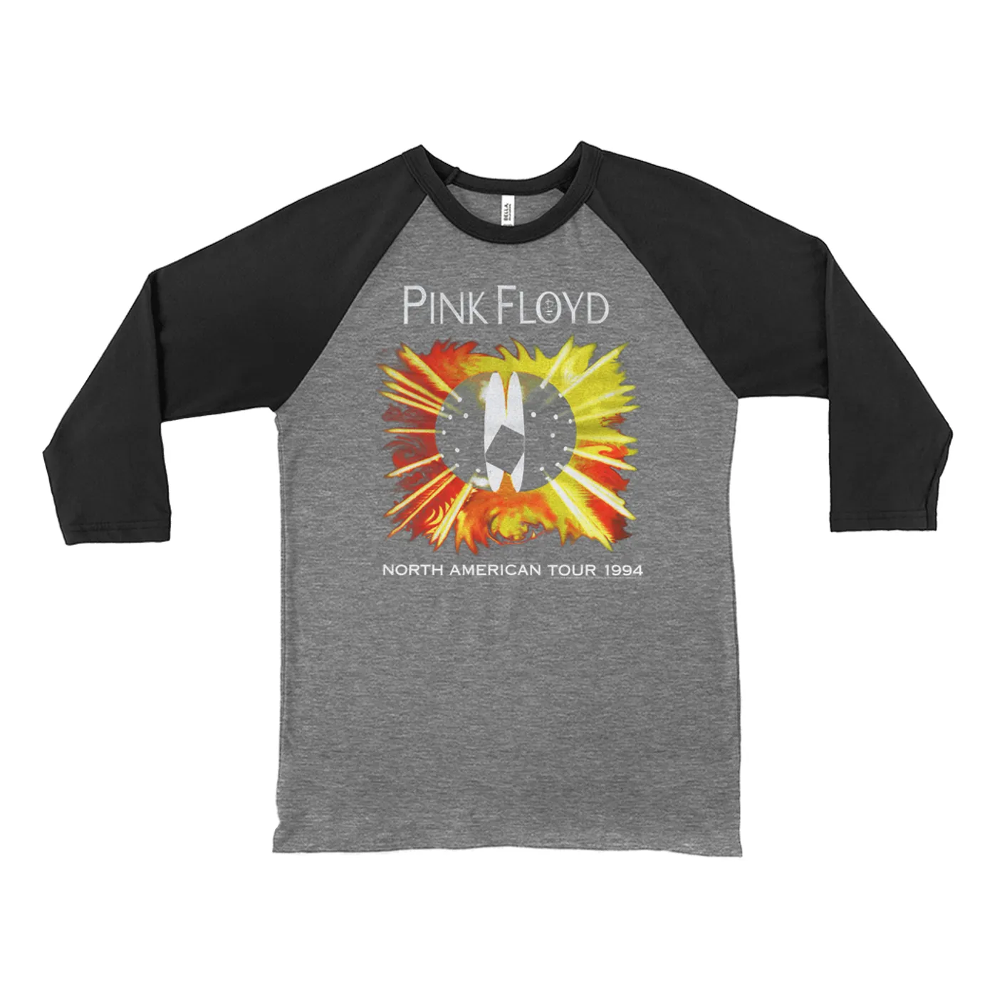 Pink Floyd 3/4 Sleeve Baseball Tee | North American Tour 1994 Pink Floyd Shirt