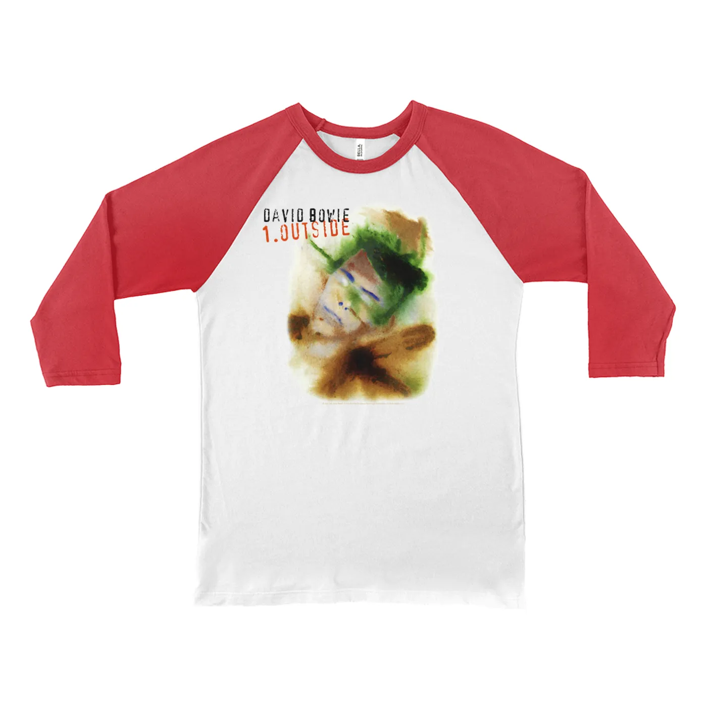 David Bowie 3/4 Sleeve Baseball Tee | 1. Outside Album Cover David Bowie Shirt