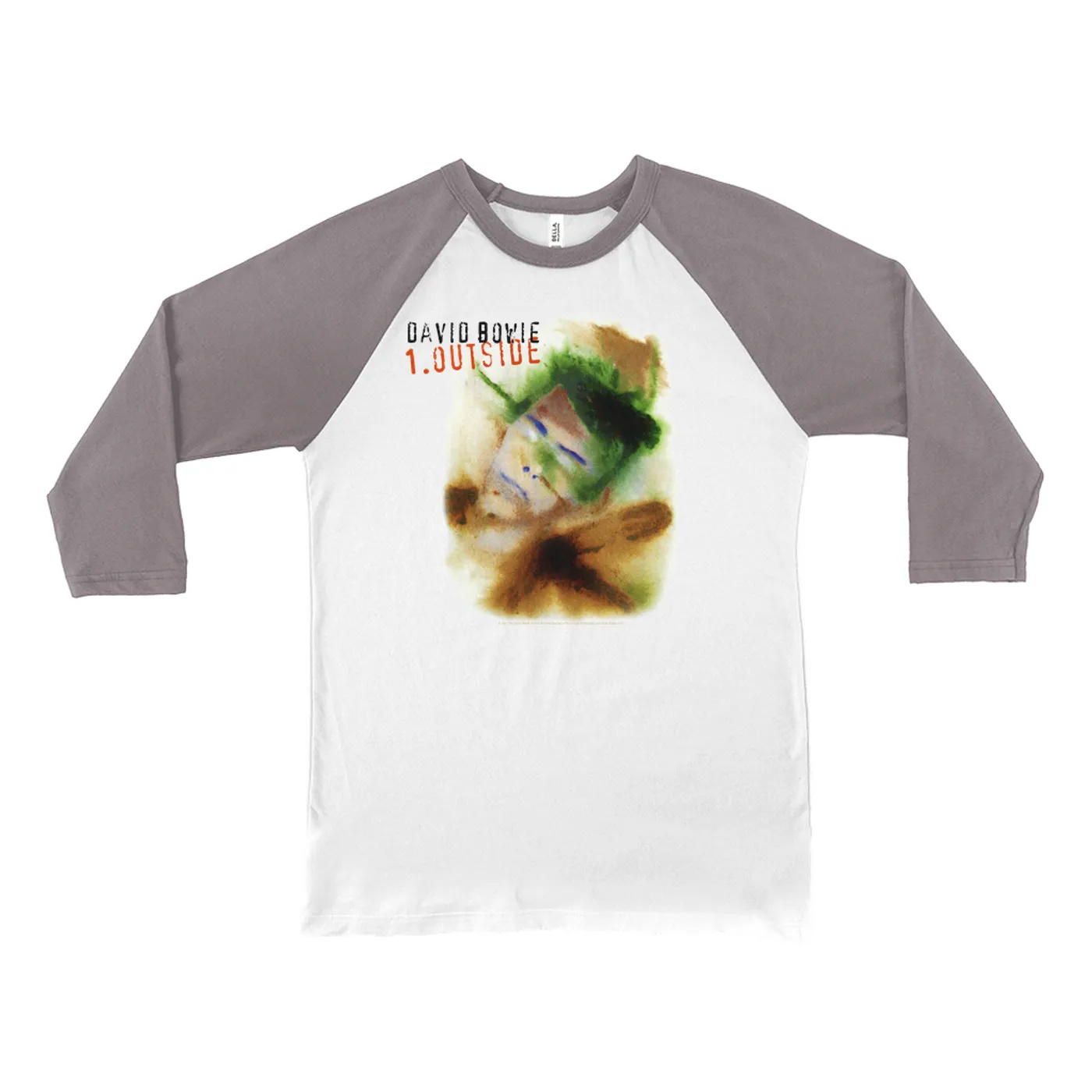 David Bowie 3/4 Sleeve Baseball Tee | 1. Outside Album Cover David Bowie Shirt