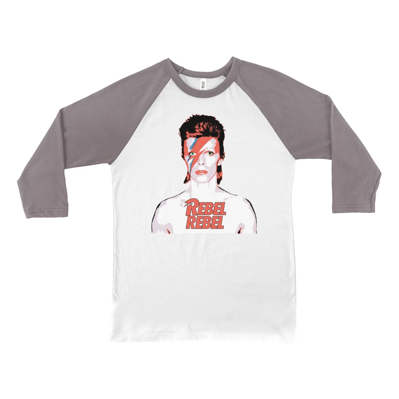 David Bowie 3/4 Sleeve Baseball Tee | Bowie Ziggy Played Guitar David Bowie Shirt (Merchbar Exclusive)
