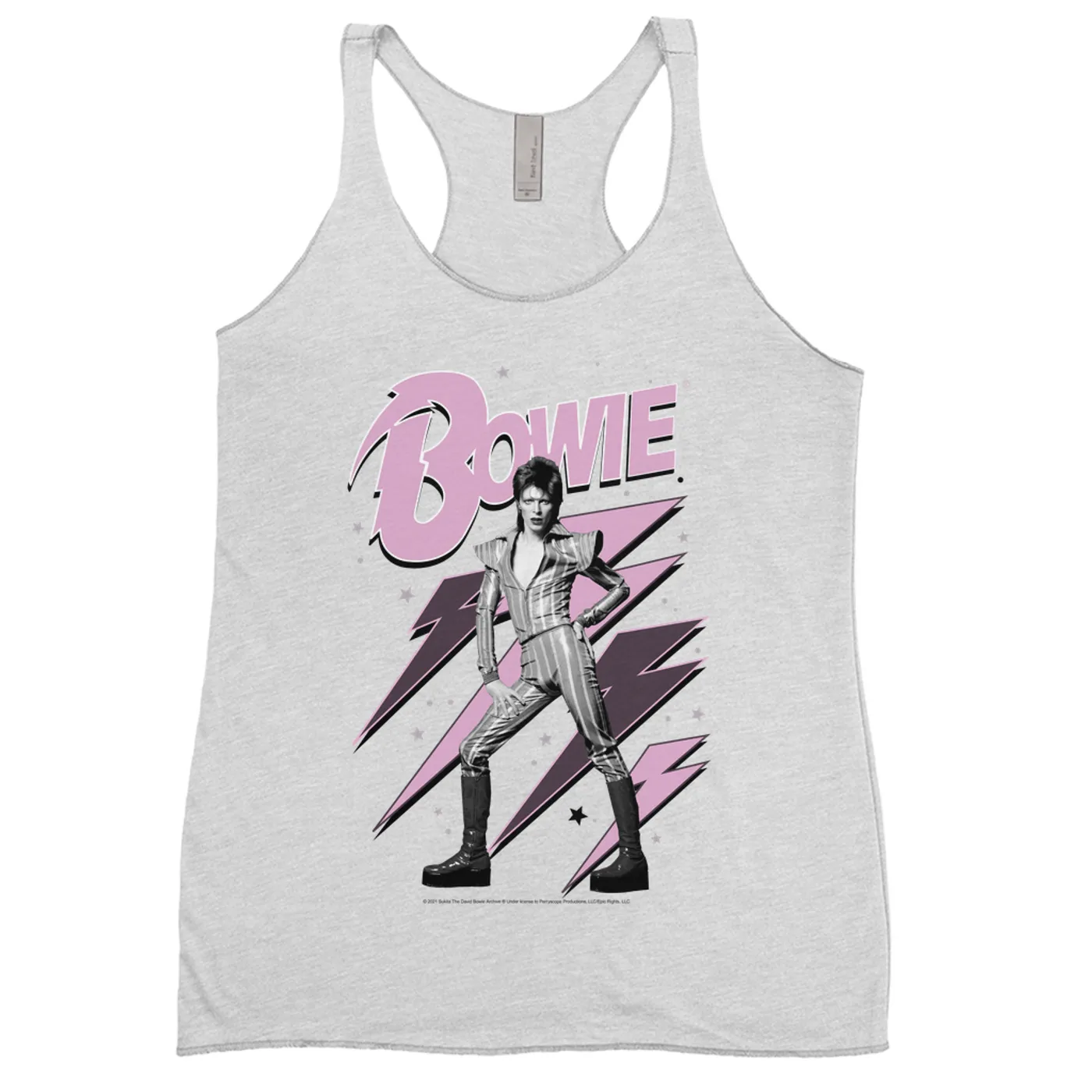 David Bowie Ladies' Tank Top | Ziggy Stardust And Lightning Bolts David Bowie Shirt