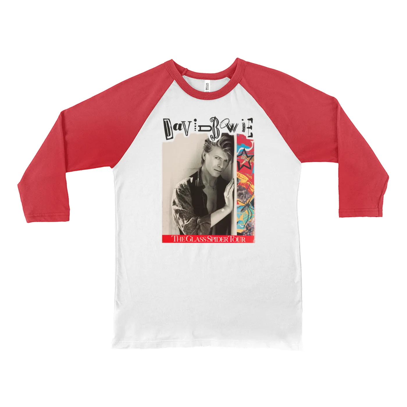 David Bowie 3/4 Sleeve Baseball Tee | The Glass Spider Tour Poster David Bowie Shirt