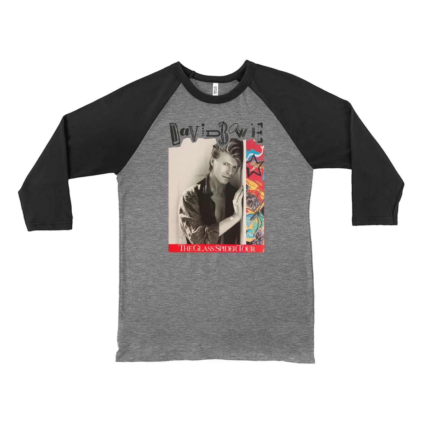 David Bowie 3/4 Sleeve Baseball Tee | The Glass Spider Tour Poster David Bowie Shirt
