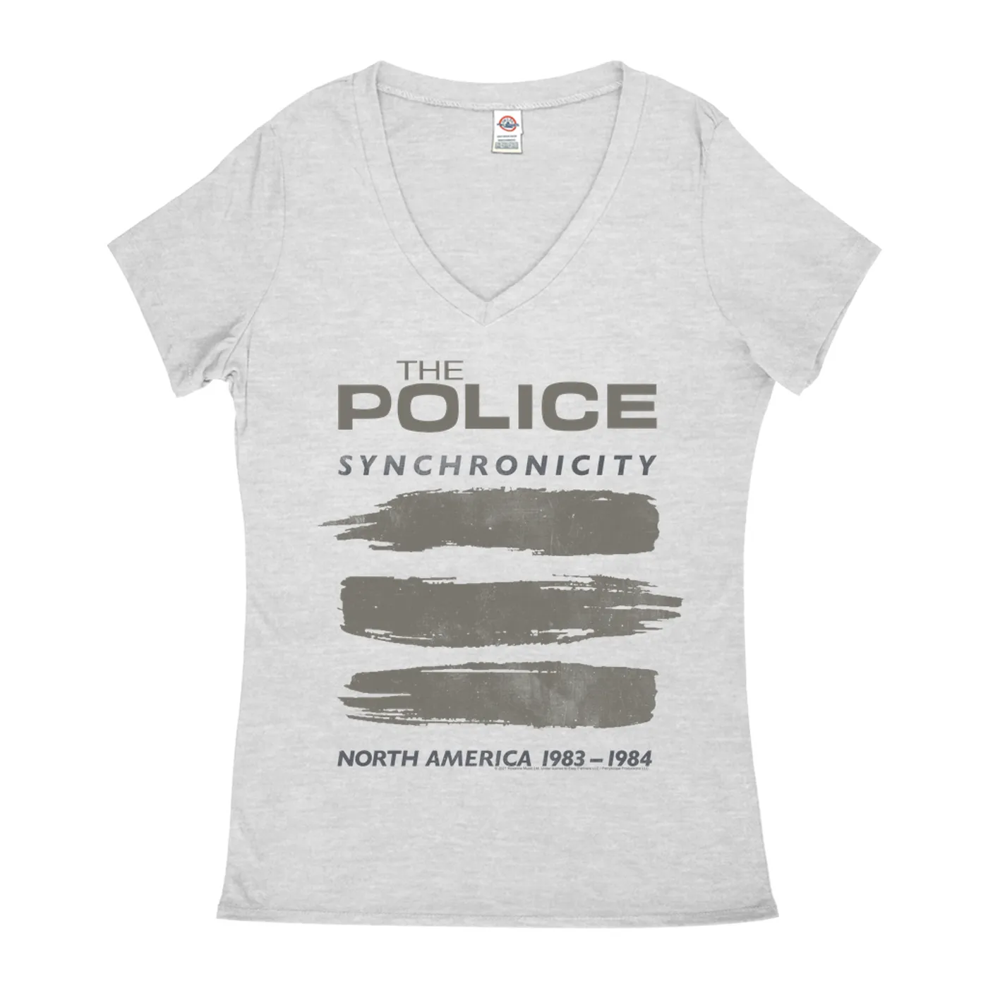 The Police Ladies' V-neck T-Shirt | Synchronicity North America Tour 1983 - 1984 The Police Shirt