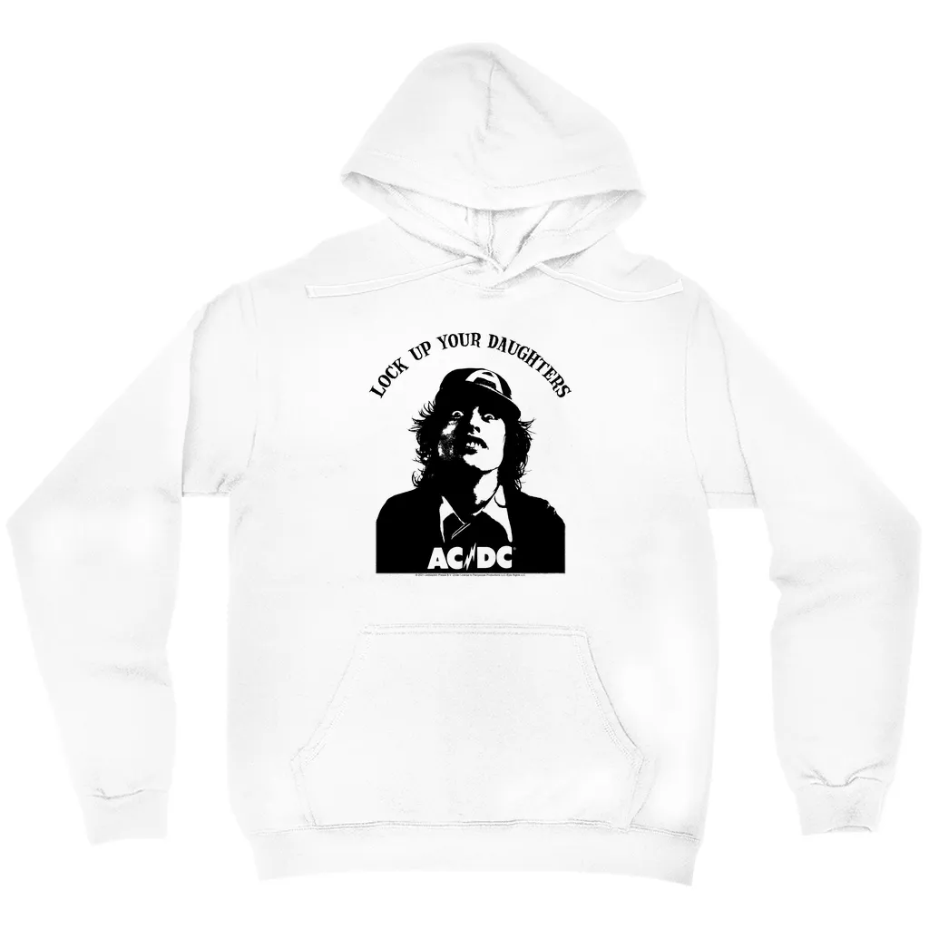 Hoodie | Lock Up Your Daughters Featuring Angus Young Design Hoodie