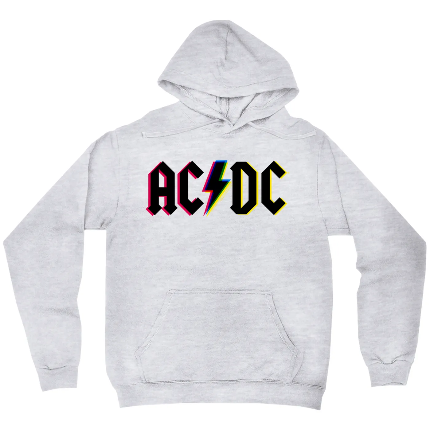 ACDC Hoodie | Neon AC/DC Glitch Logo ACDC Hoodie (Merchbar Exclusive)