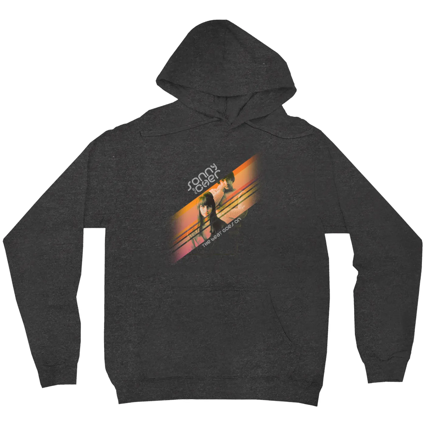 Sonny & Cher Hoodie | The Beat Goes On Orange Stripes Sonny and Cher Hoodie