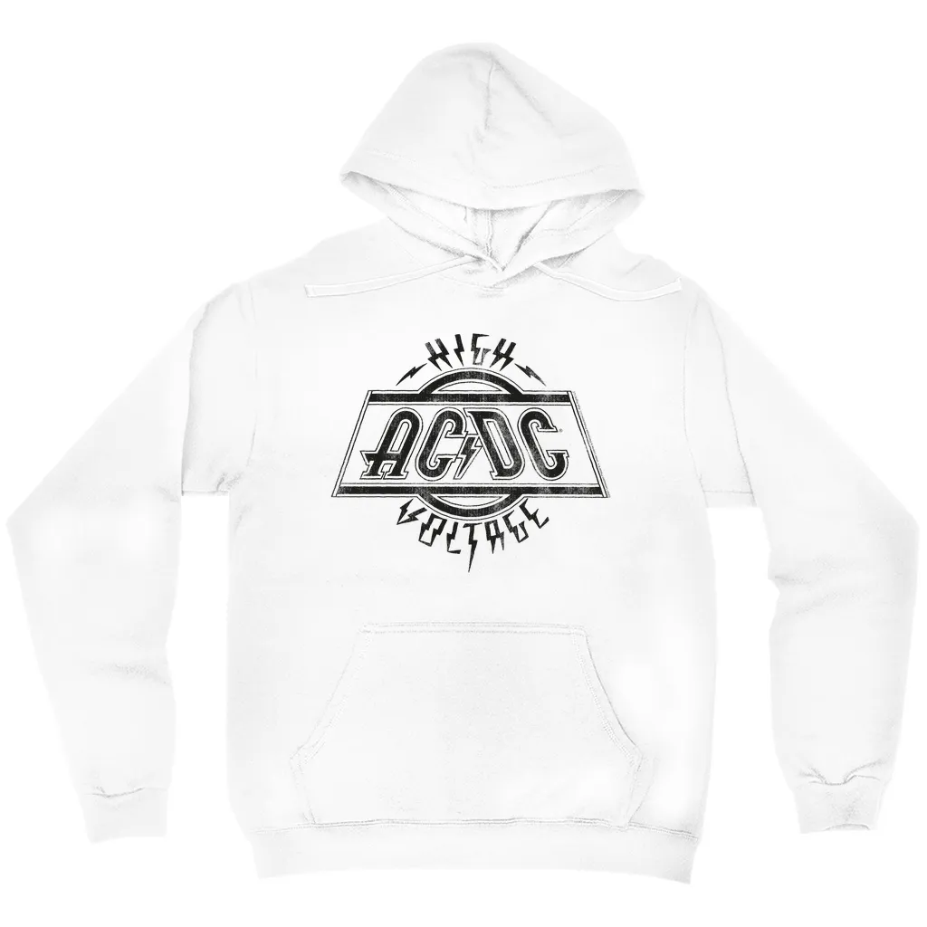 Hoodie | High Voltage Logo Distressed Hoodie