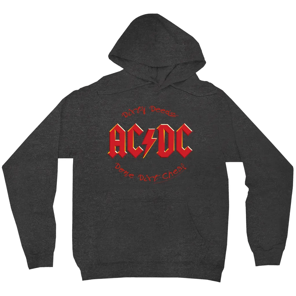 Hoodie | Dirty Deeds Done Dirt Cheap Script Design Hoodie