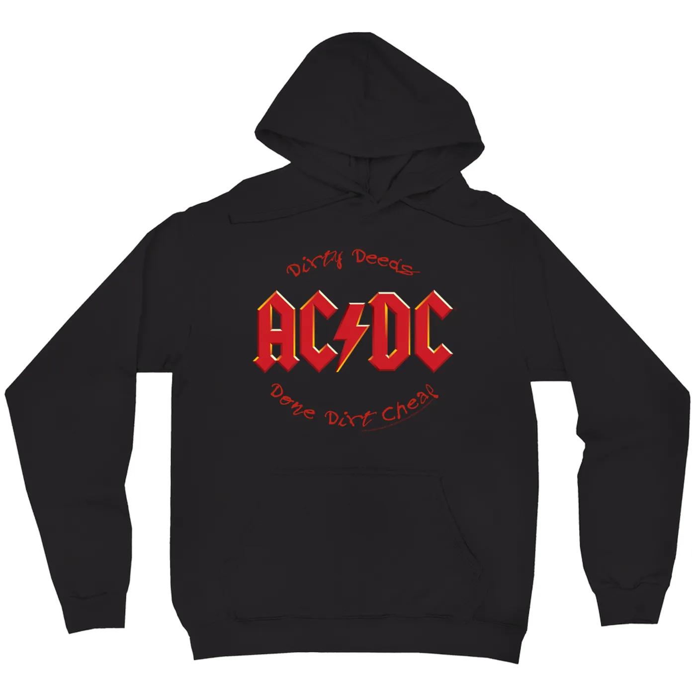 AC/DC Hoodie | Dirty Deeds Done Dirt Cheap Script Design ACDC Hoodie
