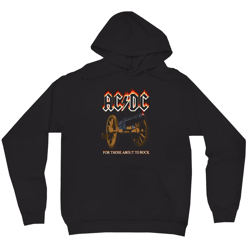 Hoodie | For Those About To Rock Flame Cannon Hoodie