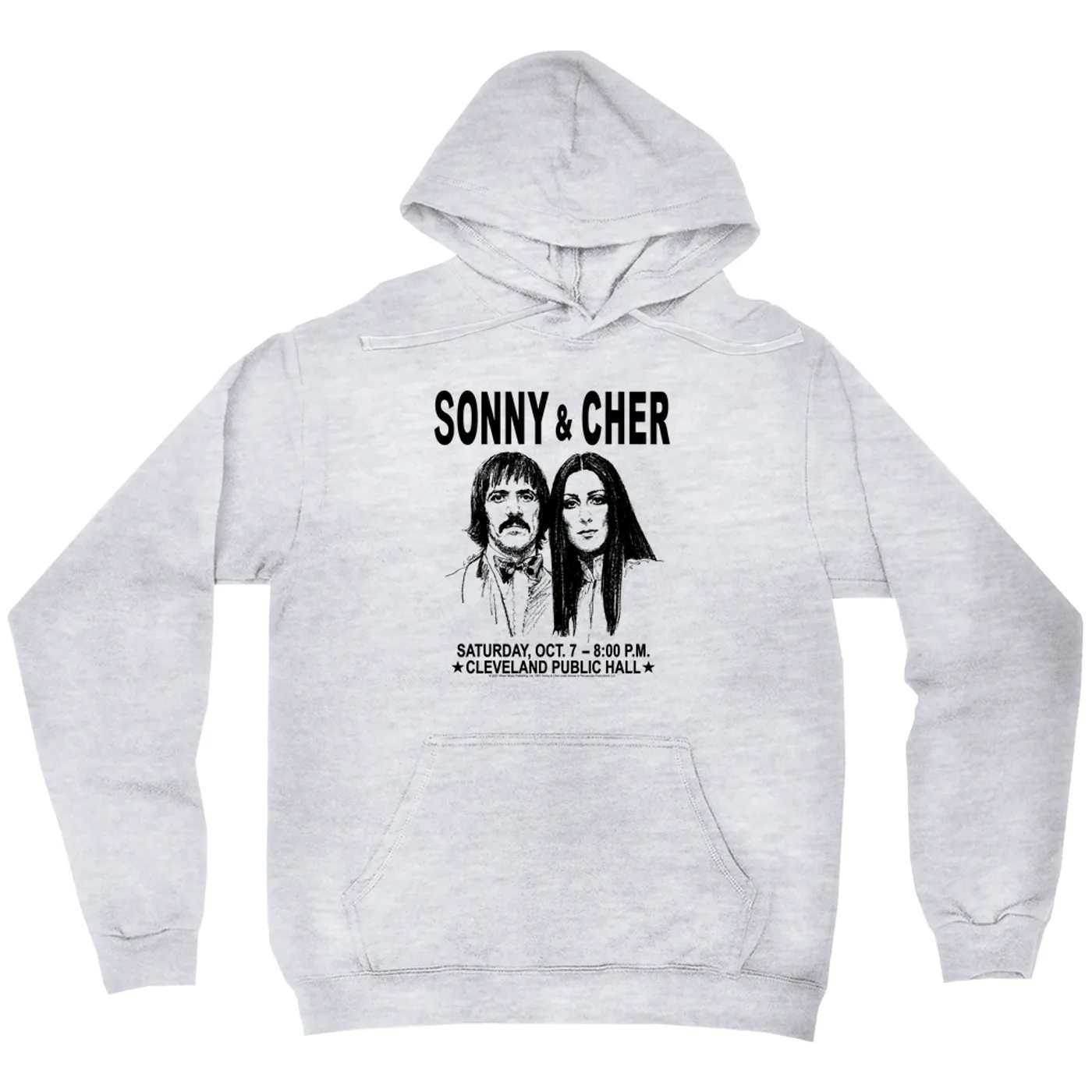 Sonny & Cher Hoodie | Cleaveland Hall Concert Poster Sonny and Cher Hoodie
