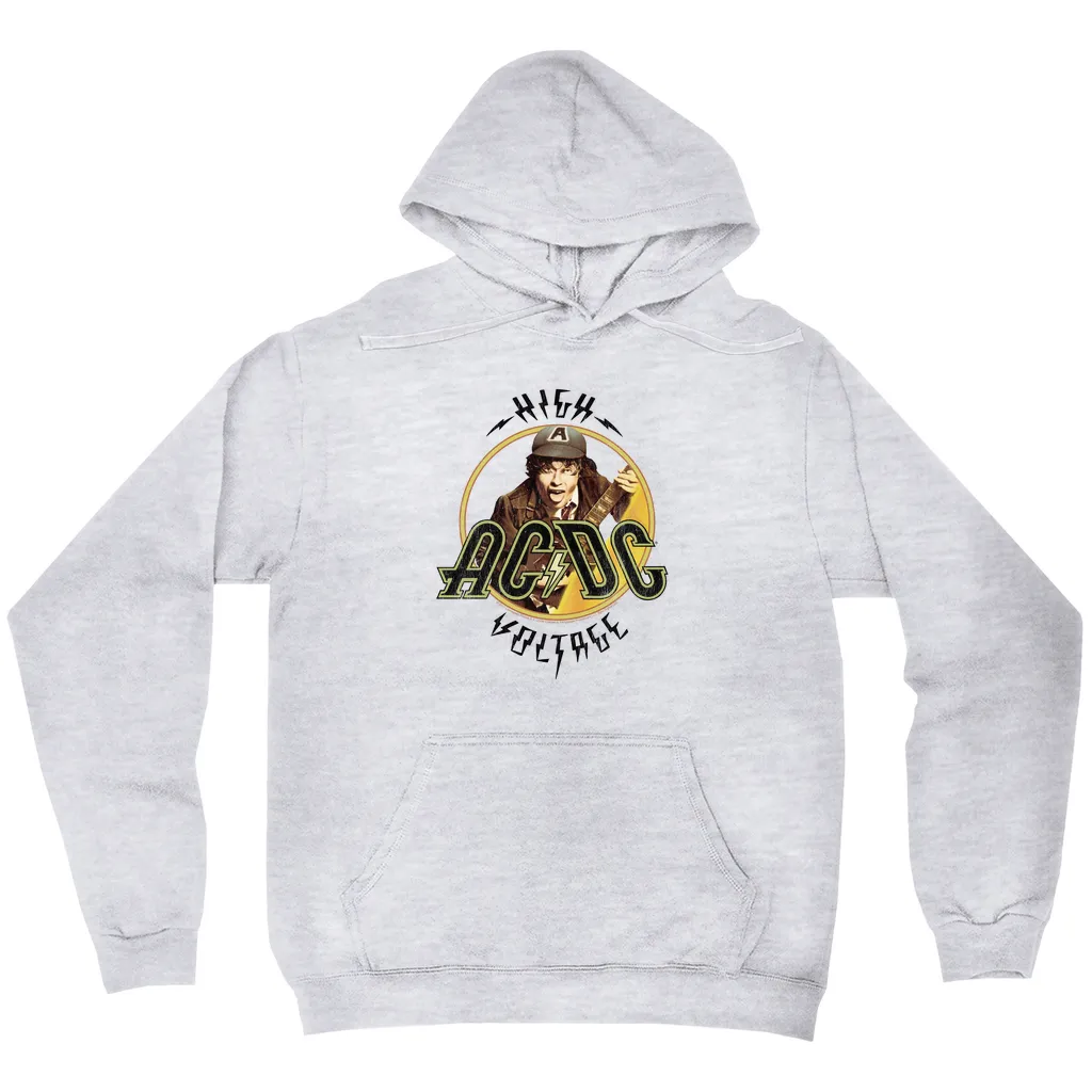Hoodie | High Voltage Album Design Distressed Hoodie