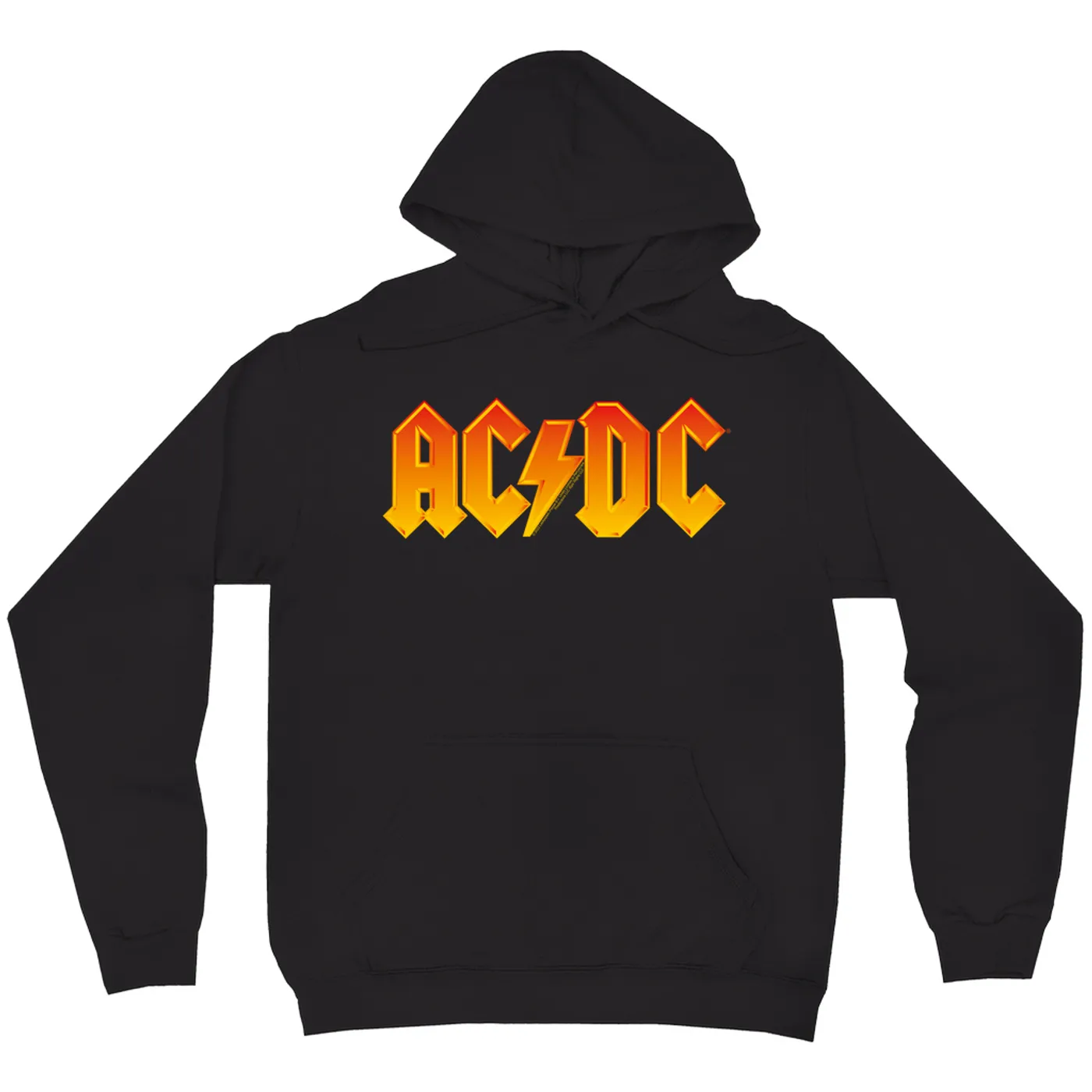 AC/DC Hoodie | Orange Yellow Gradient Logo ACDC Hoodie