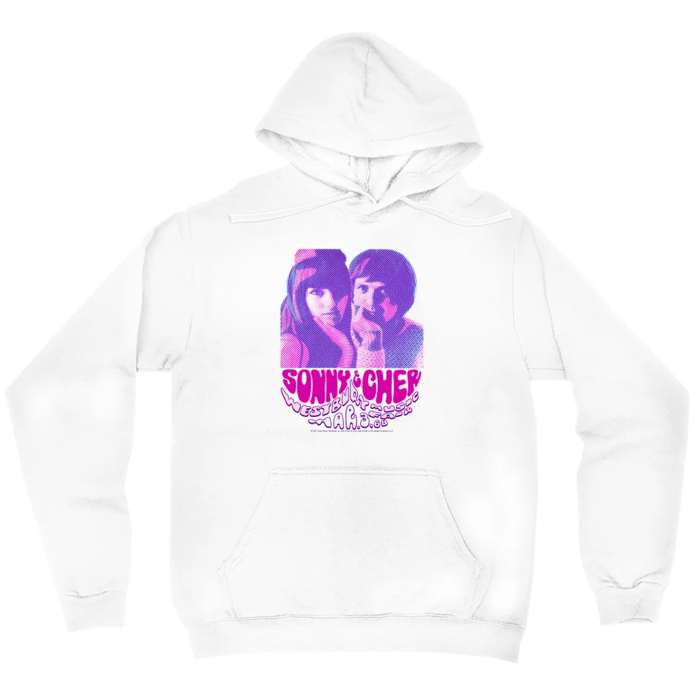 Sonny & Cher Hoodie | Westbury Music Fair Psychedelic Flyer Sonny and Cher Hoodie