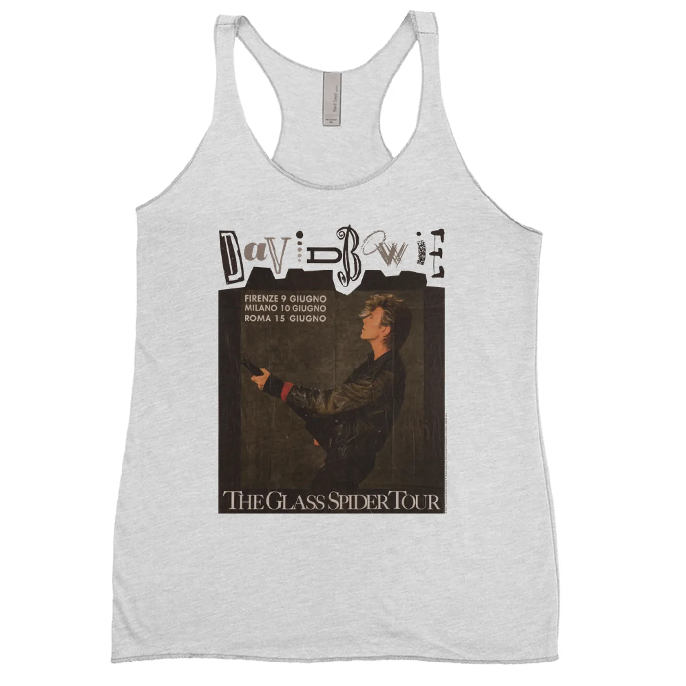David Bowie Ladies' Tank Top | The Glass Spider European Tour David Bowie Shirt