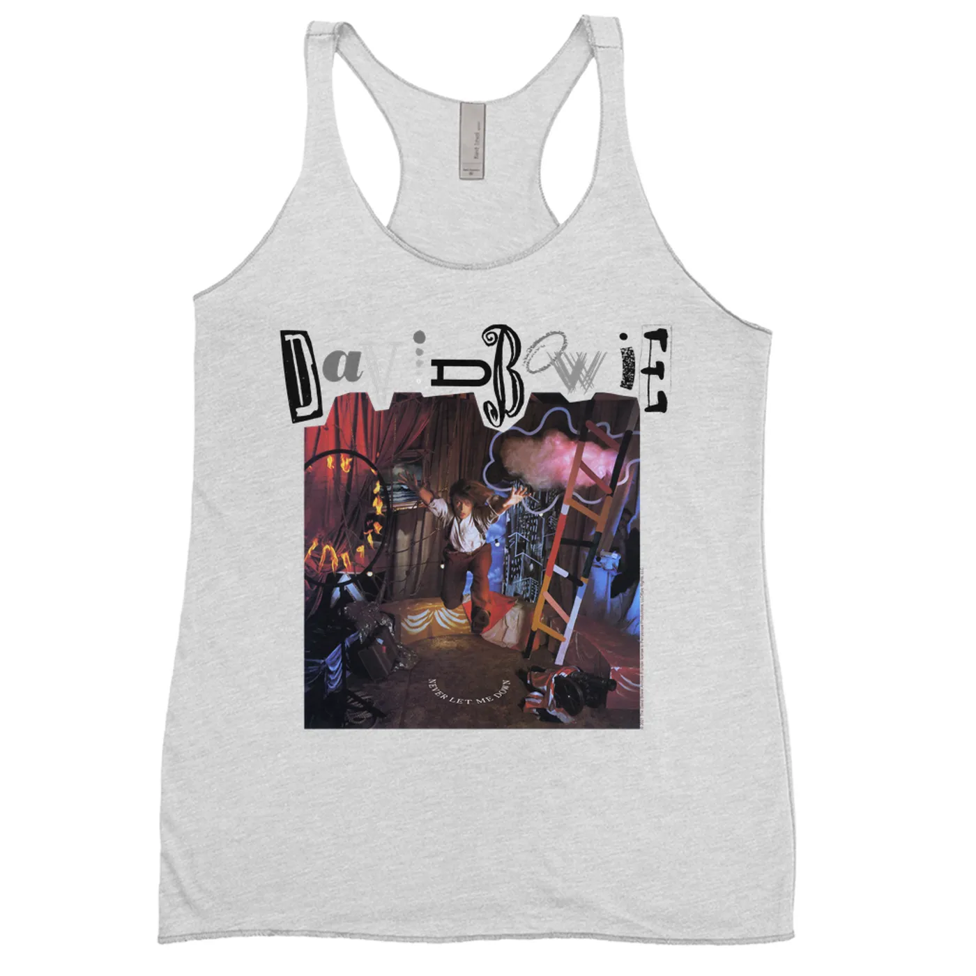 David Bowie Ladies' Tank Top | Never Let Me Down Album Cover David Bowie Shirt