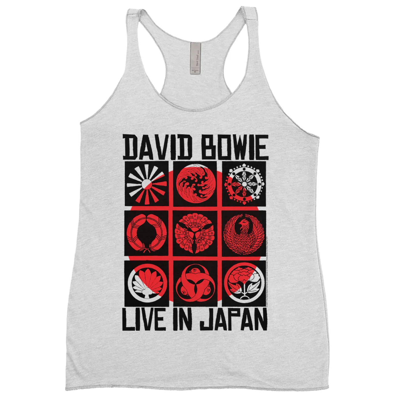 David Bowie Ladies' Tank Top | Live In Japan Concert Poster David Bowie Shirt
