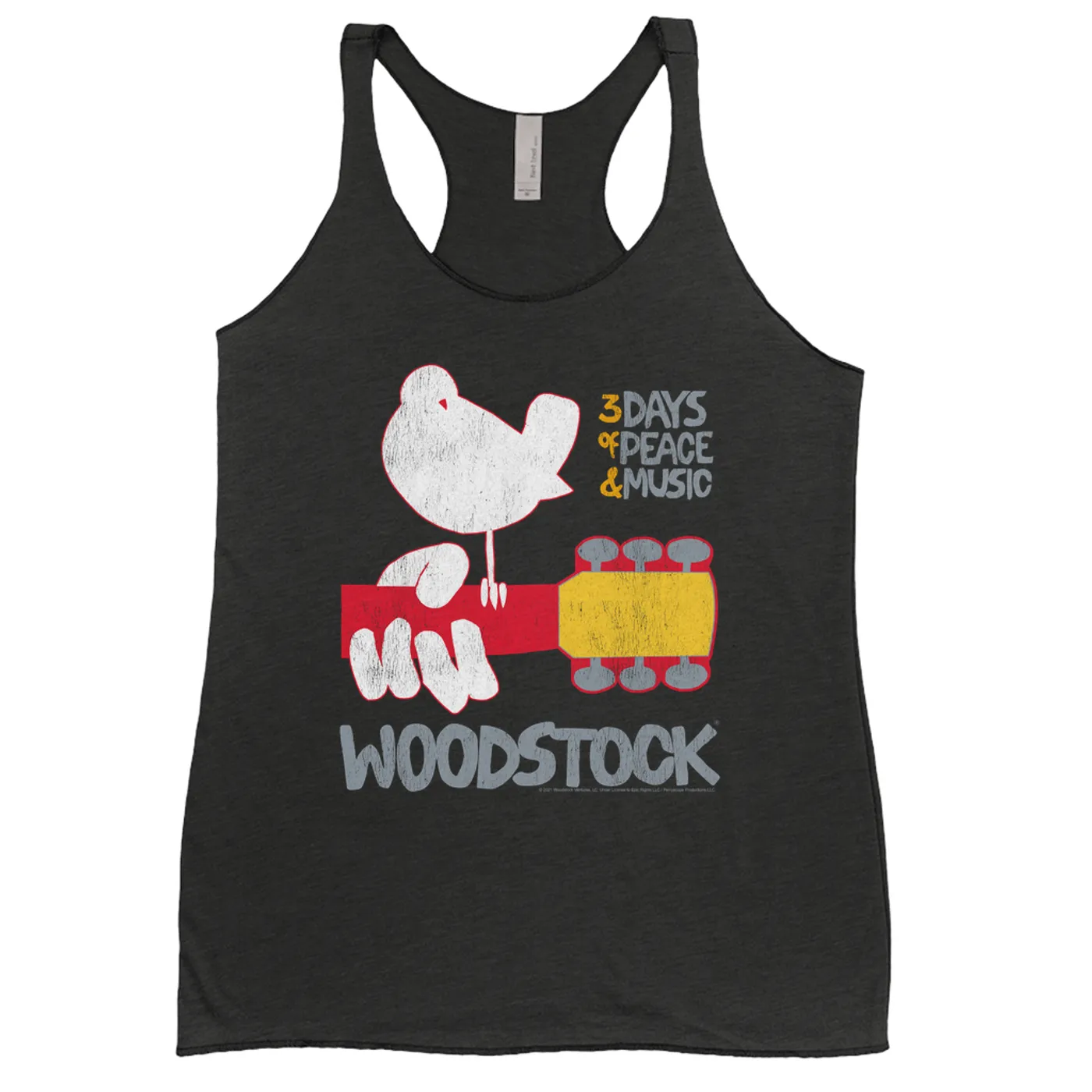 Woodstock Ladies' Tank Top | 3 Days Of Peace And Music Logo Woodstock Shirt