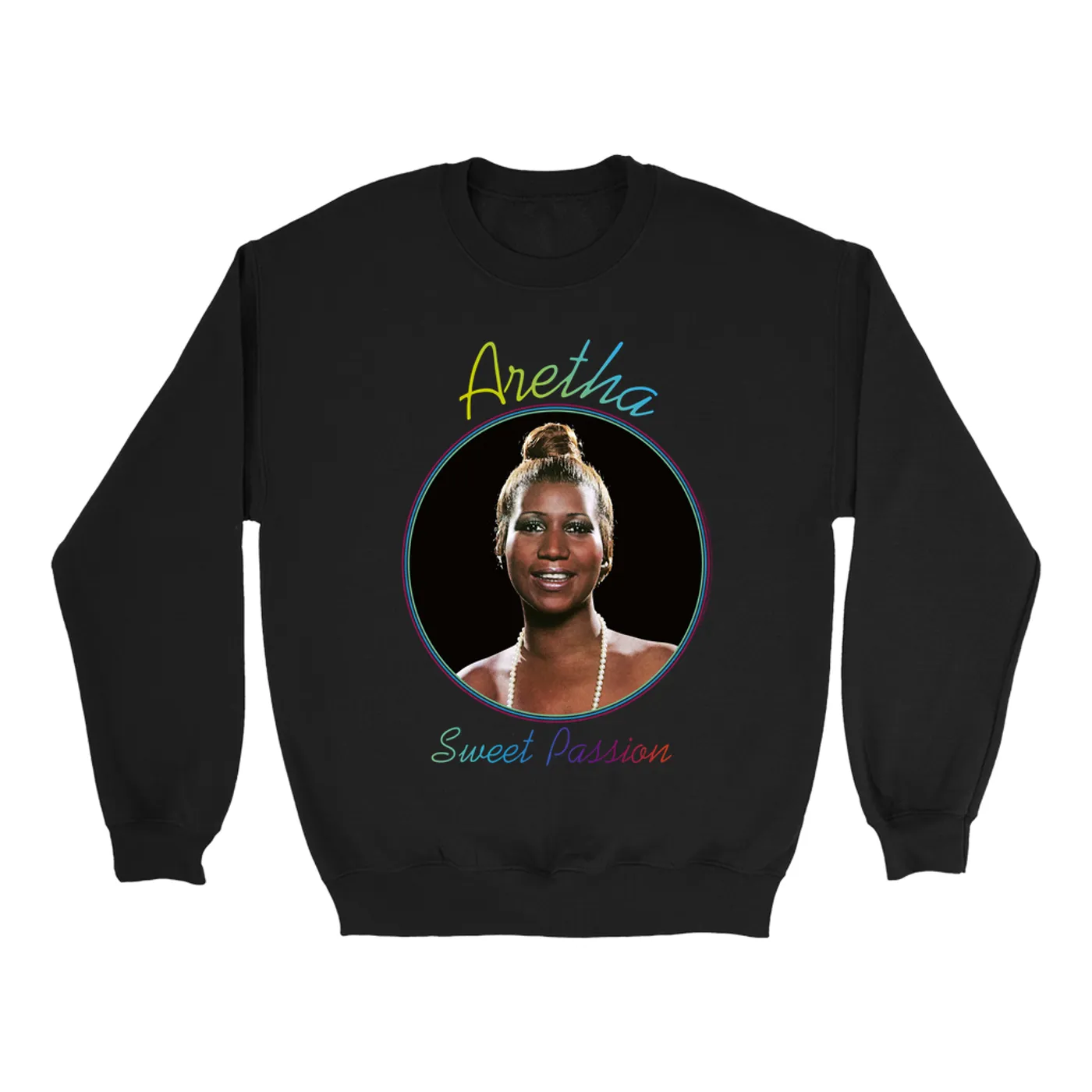 Aretha Franklin Sweatshirt | Sweet Passion Album Design Aretha Franklin Sweatshirt (Merchbar Exclusive)