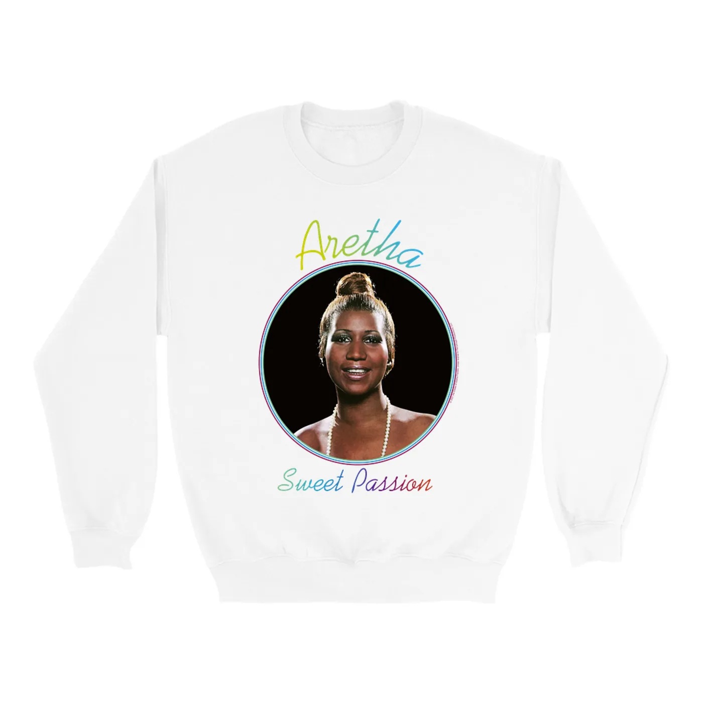 Aretha Franklin Sweatshirt | Sweet Passion Album Design Aretha Franklin Sweatshirt (Merchbar Exclusive)