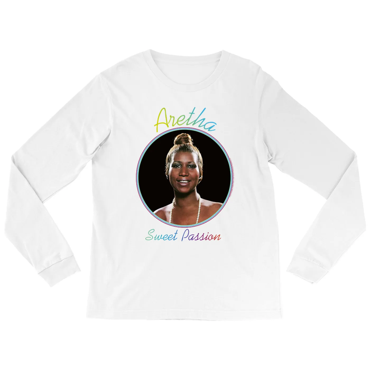 Aretha Franklin Long Sleeve Shirt | Sweet Passion Album Design Aretha Franklin Shirt (Merchbar Exclusive)