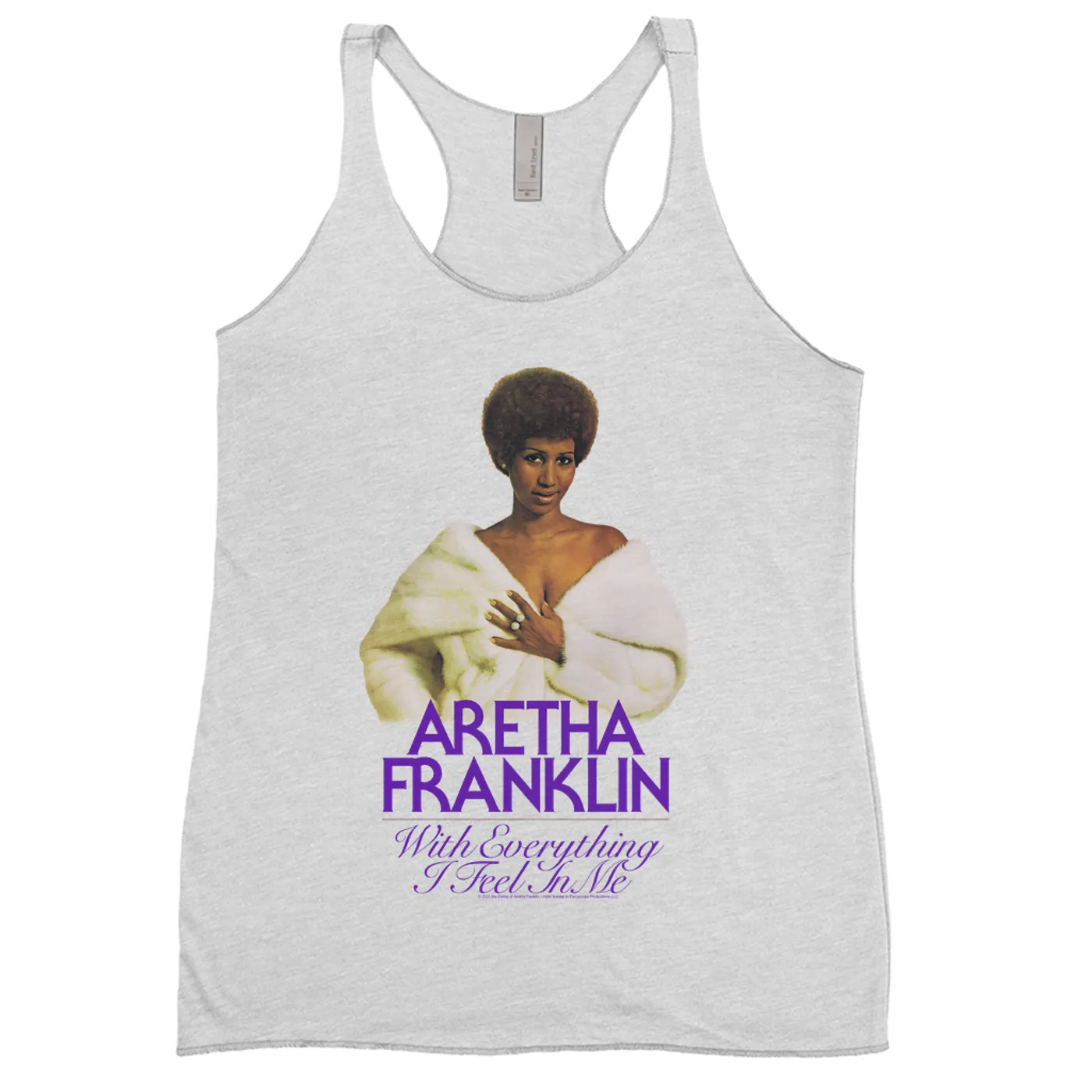Aretha Franklin Ladies' Tank Top | With Everything I Feel In Me Album Design Aretha Franklin Shirt (Merchbar Exclusive)