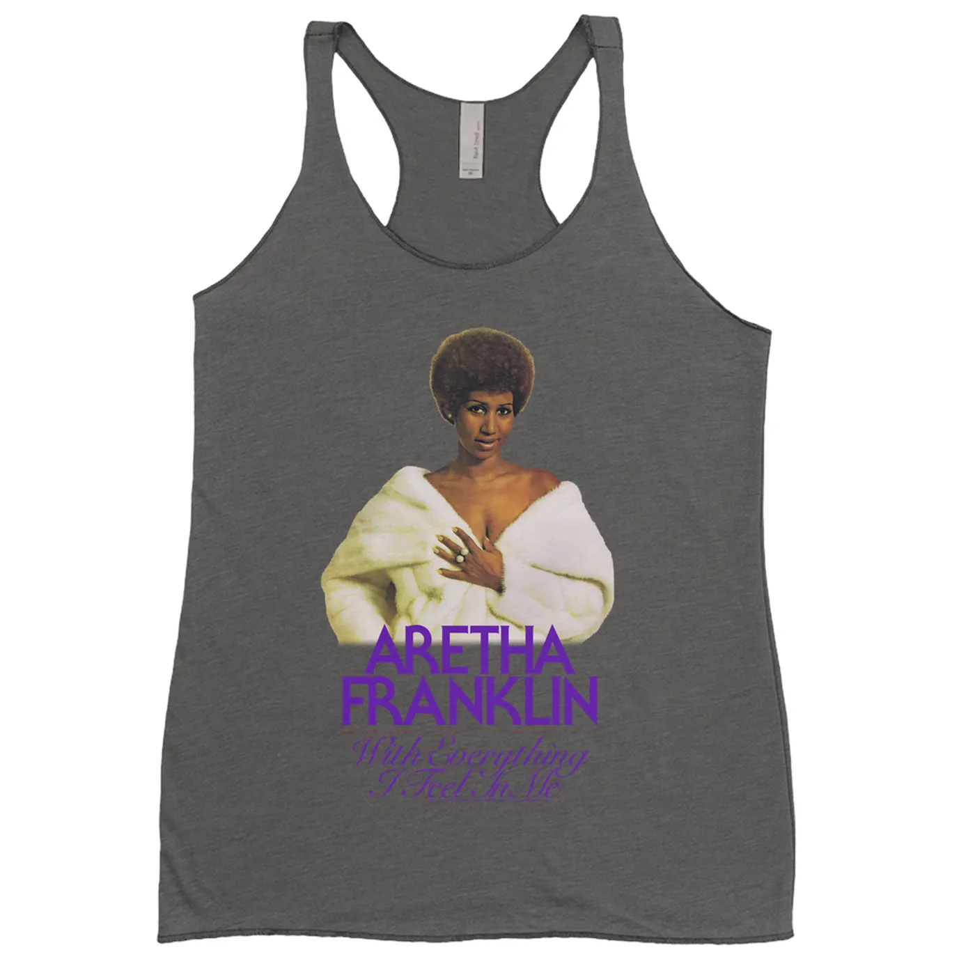 Aretha Franklin Ladies' Tank Top | With Everything I Feel In Me Album Design Aretha Franklin Shirt (Merchbar Exclusive)