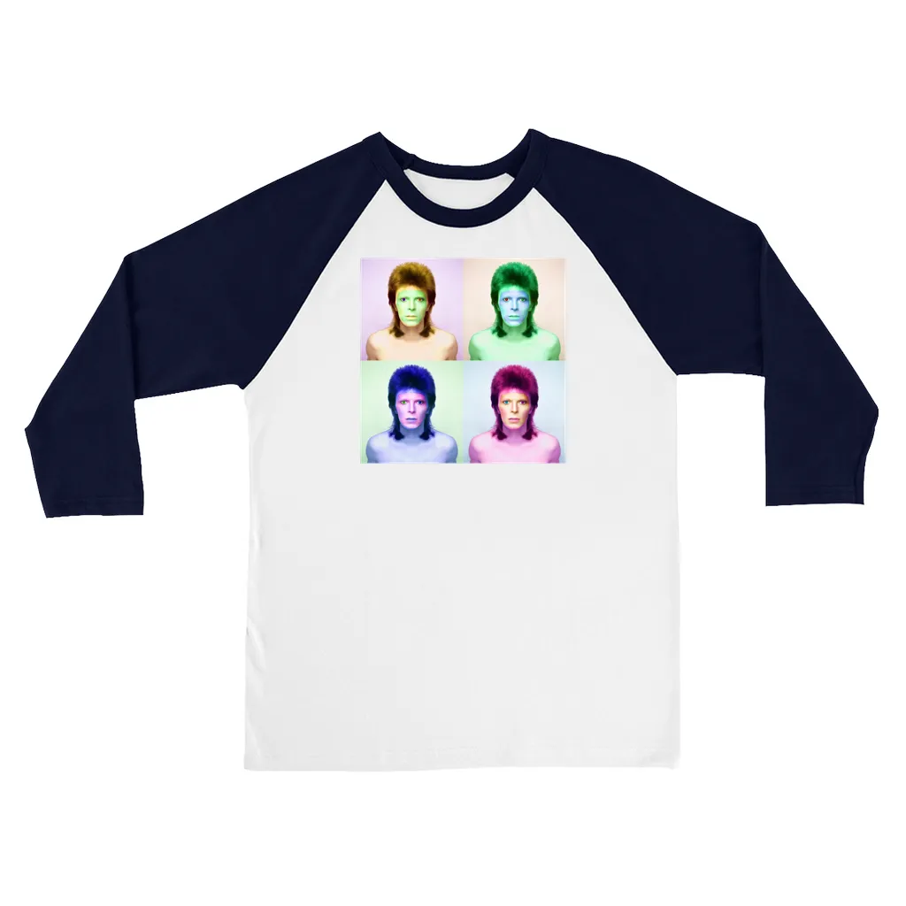 3/4 Sleeve Baseball Tee | Bowie Pop Color Shirt (Equineop Exclusive)