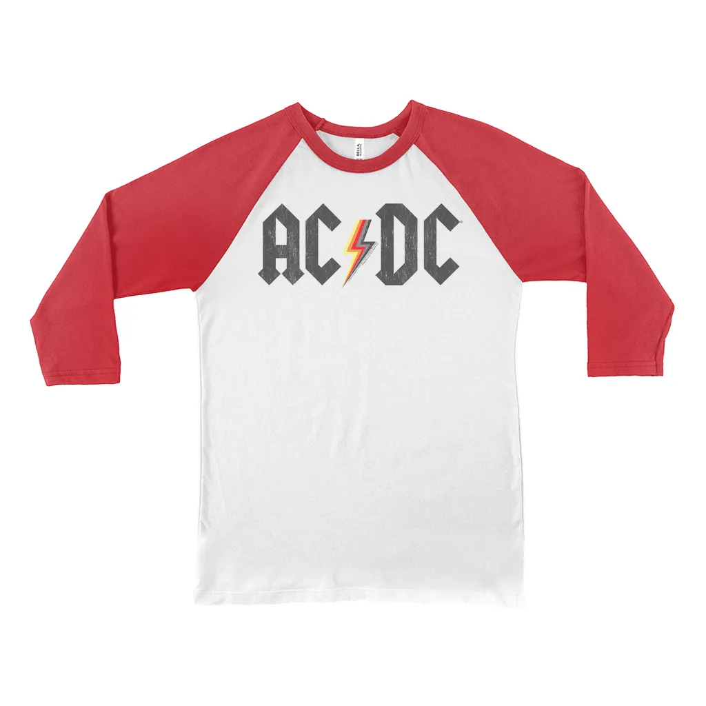 3/4 Sleeve Baseball Tee | Multi-Colored Logo Design Distressed Shirt (Equineop Exclusive)