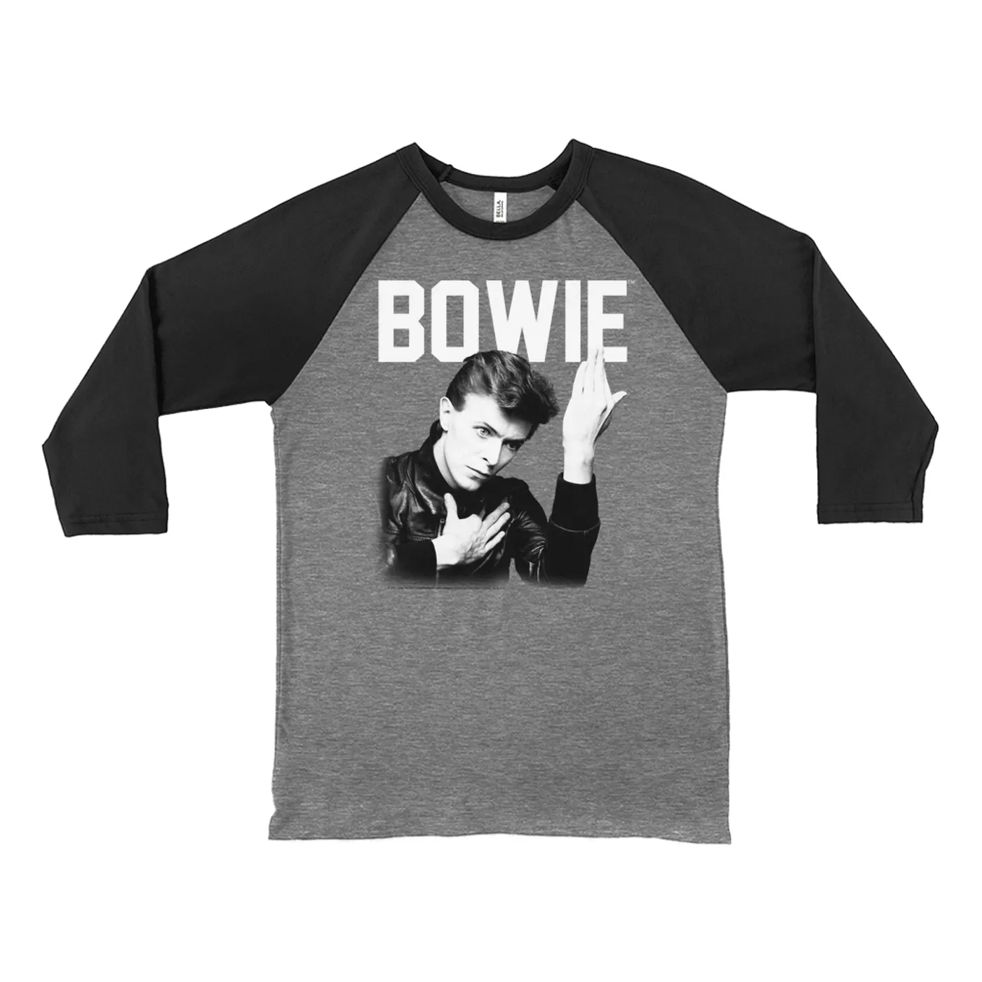 David Bowie 3/4 Sleeve Baseball Tee | Bowie's Hero David Bowie Shirt (Merchbar Exclusive)