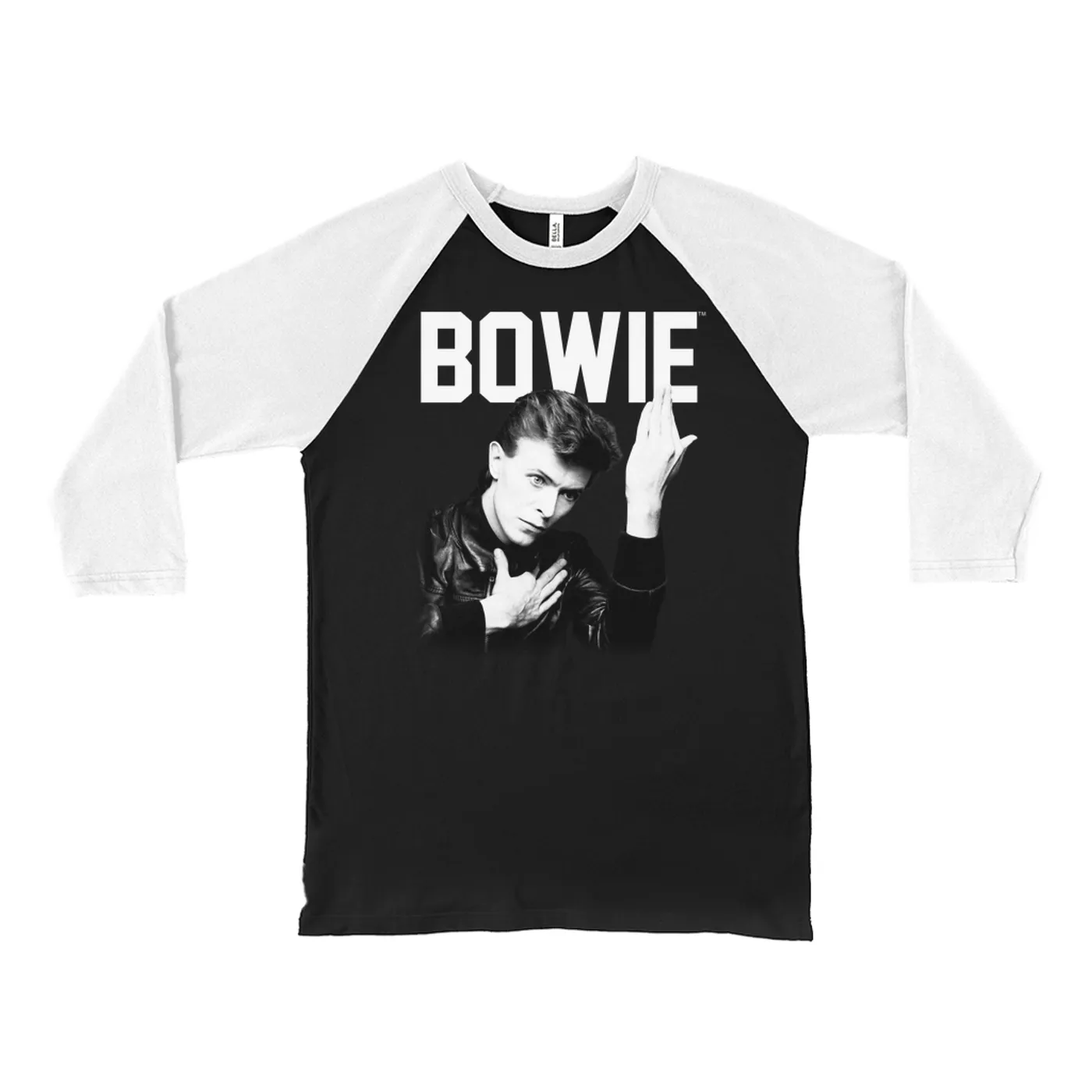 David Bowie 3/4 Sleeve Baseball Tee | Bowie's Hero David Bowie Shirt (Merchbar Exclusive)