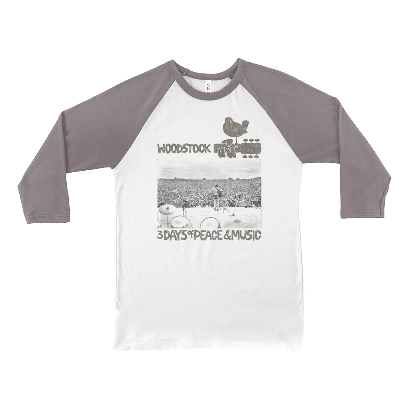 Woodstock 3/4 Sleeve Baseball Tee | On Stage At Woodstock Woodstock Shirt