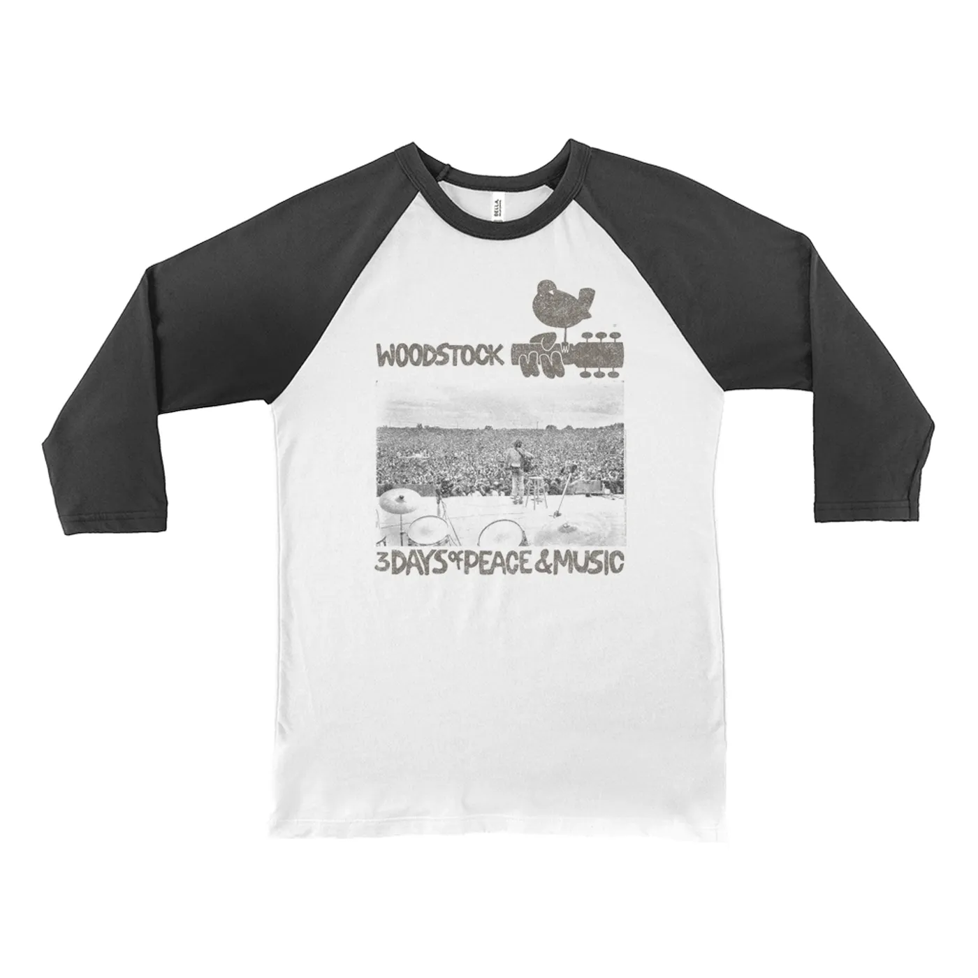 Woodstock 3/4 Sleeve Baseball Tee | On Stage At Woodstock Woodstock Shirt