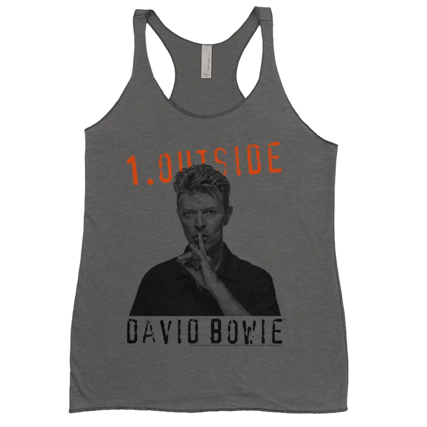 David Bowie Ladies' Tank Top | Bowie Black And White Photo With Stars David Bowie Shirt