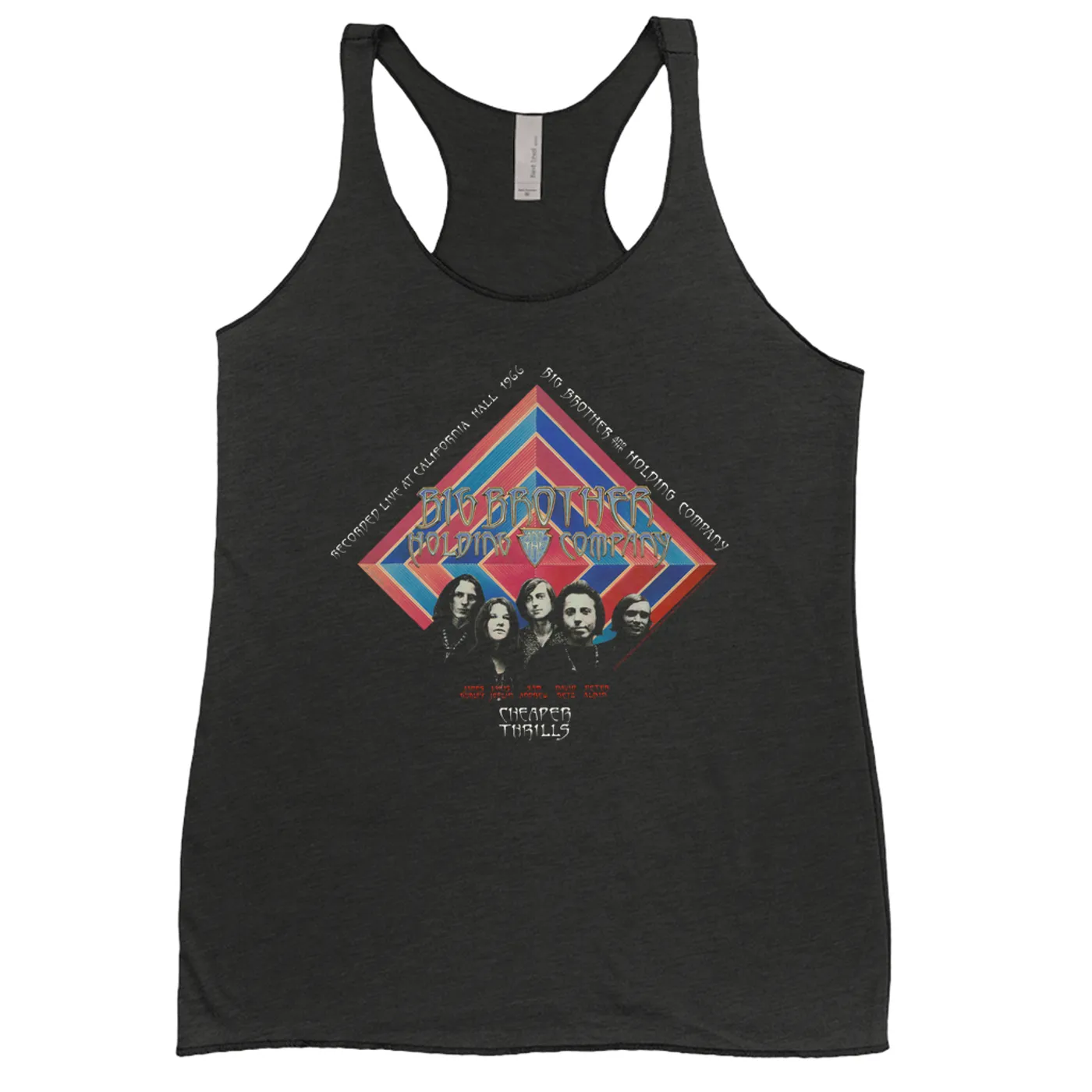 Big Brother & The Holding Company Big Brother and The Holding Co. Ladies' Tank Top | Cheaper Thrills Album Cover Big Brother and The Holding Co. Shirt