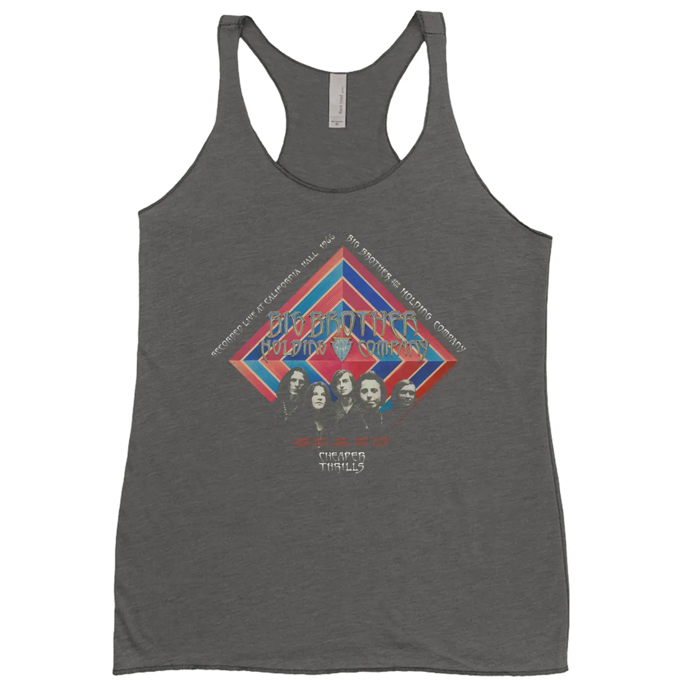 Big Brother & The Holding Company Big Brother and The Holding Co. Ladies' Tank Top | Cheaper Thrills Album Cover Big Brother and The Holding Co. Shirt