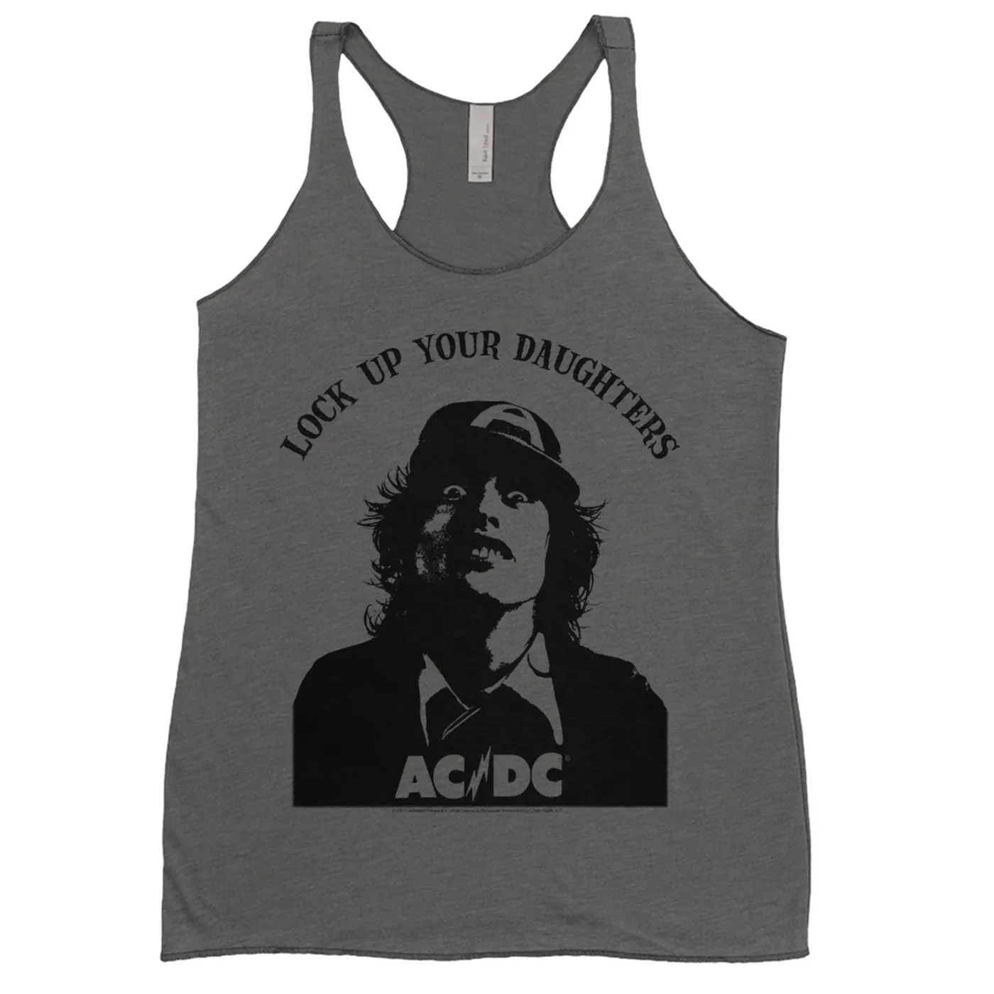 AC/DC Ladies' Tank Top | Lock Up Your Daughters Featuring Angus Young Design ACDC Shirt