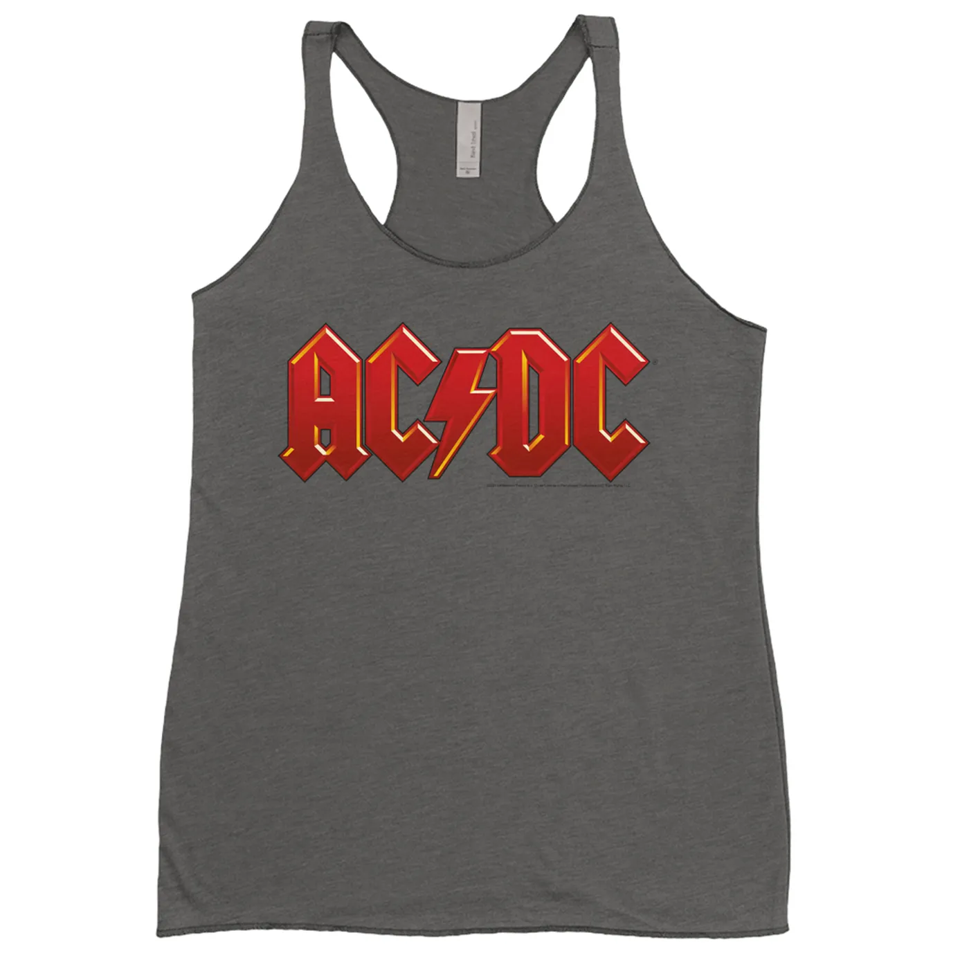 ACDC Ladies' Tank Top | AC/DC Classic Red and Yellow Logo ACDC Shirt