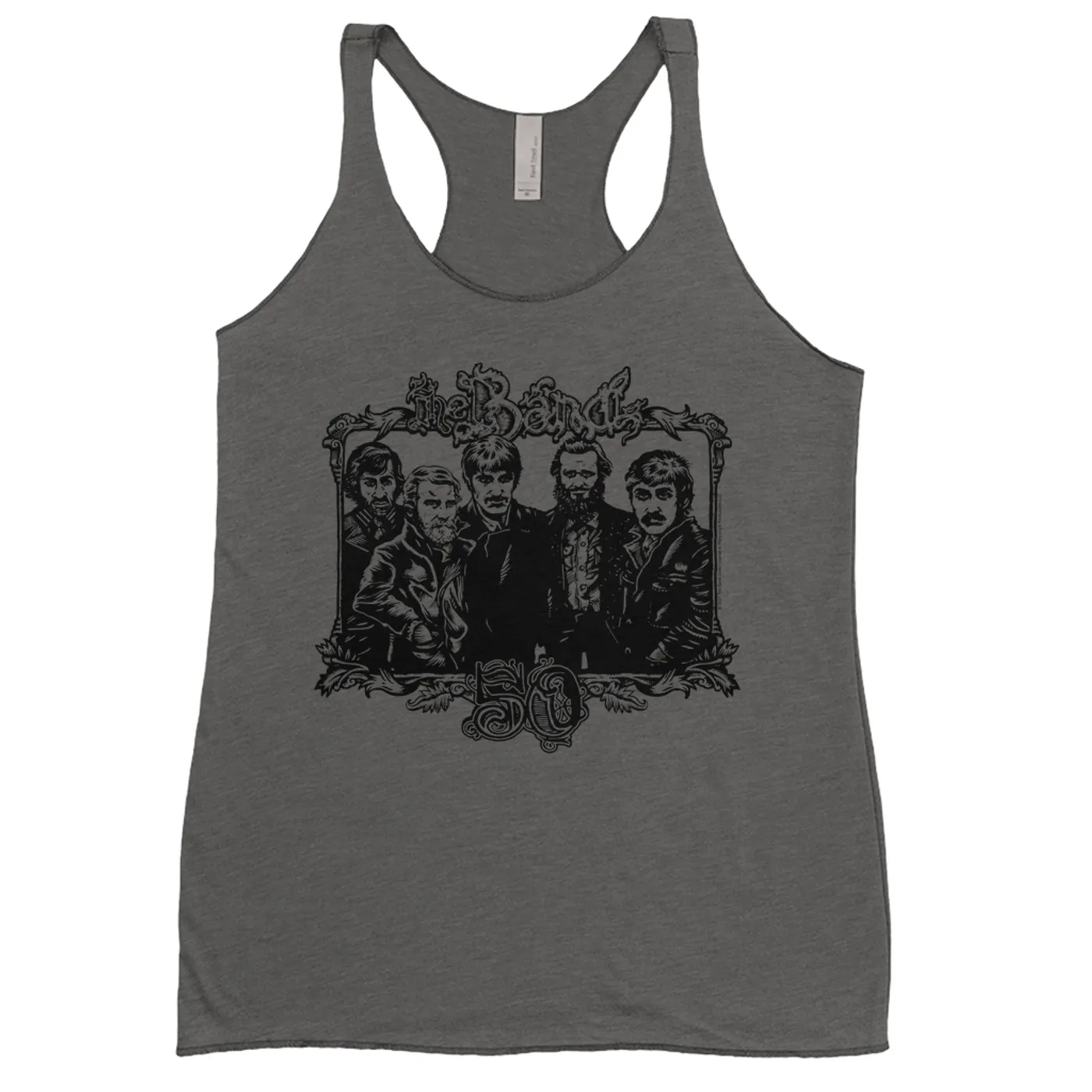 The Band Ladies' Tank Top | 50th Anniversary Logo Black The Band Shirt